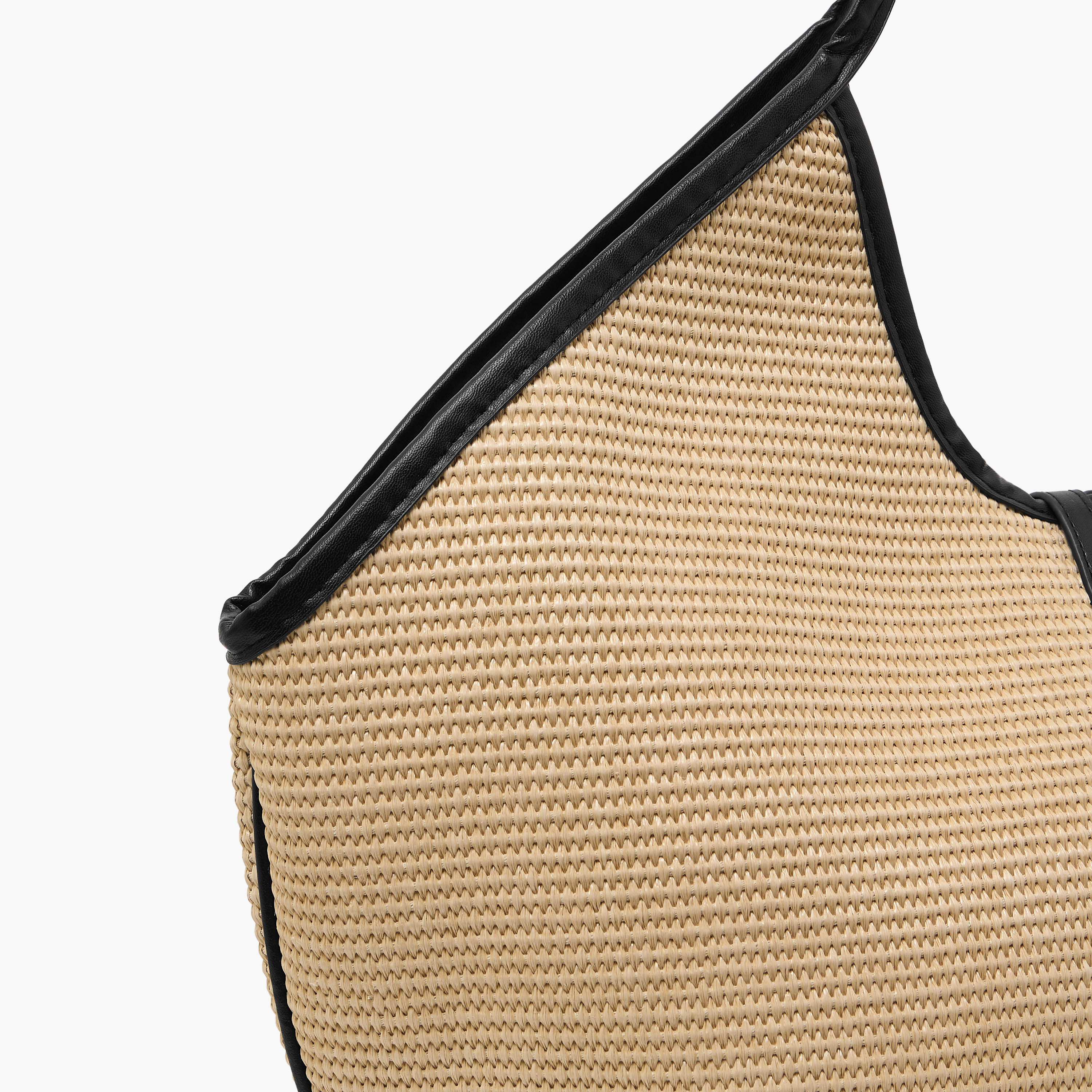 Textured Tote Bag with Double Handle-women-bagsandwallets-handbags-image-6