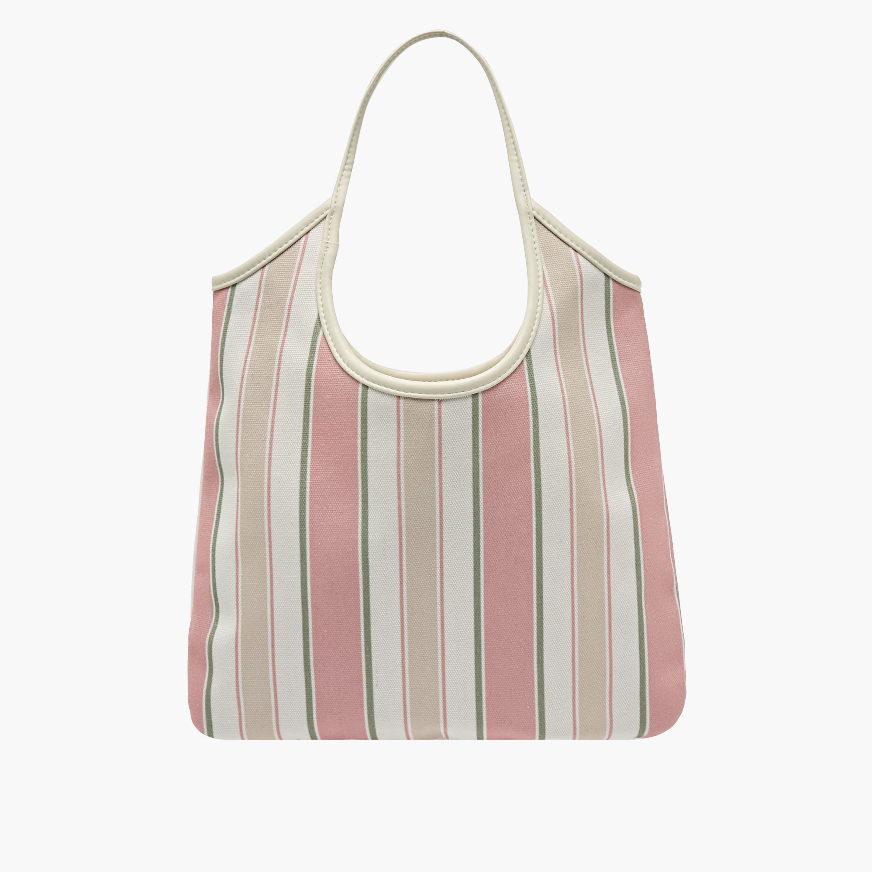 شنطة توتي شاطئ قماش مخططة بمقابض مزدوجة-women-bagsandwallets-handbags-image-1