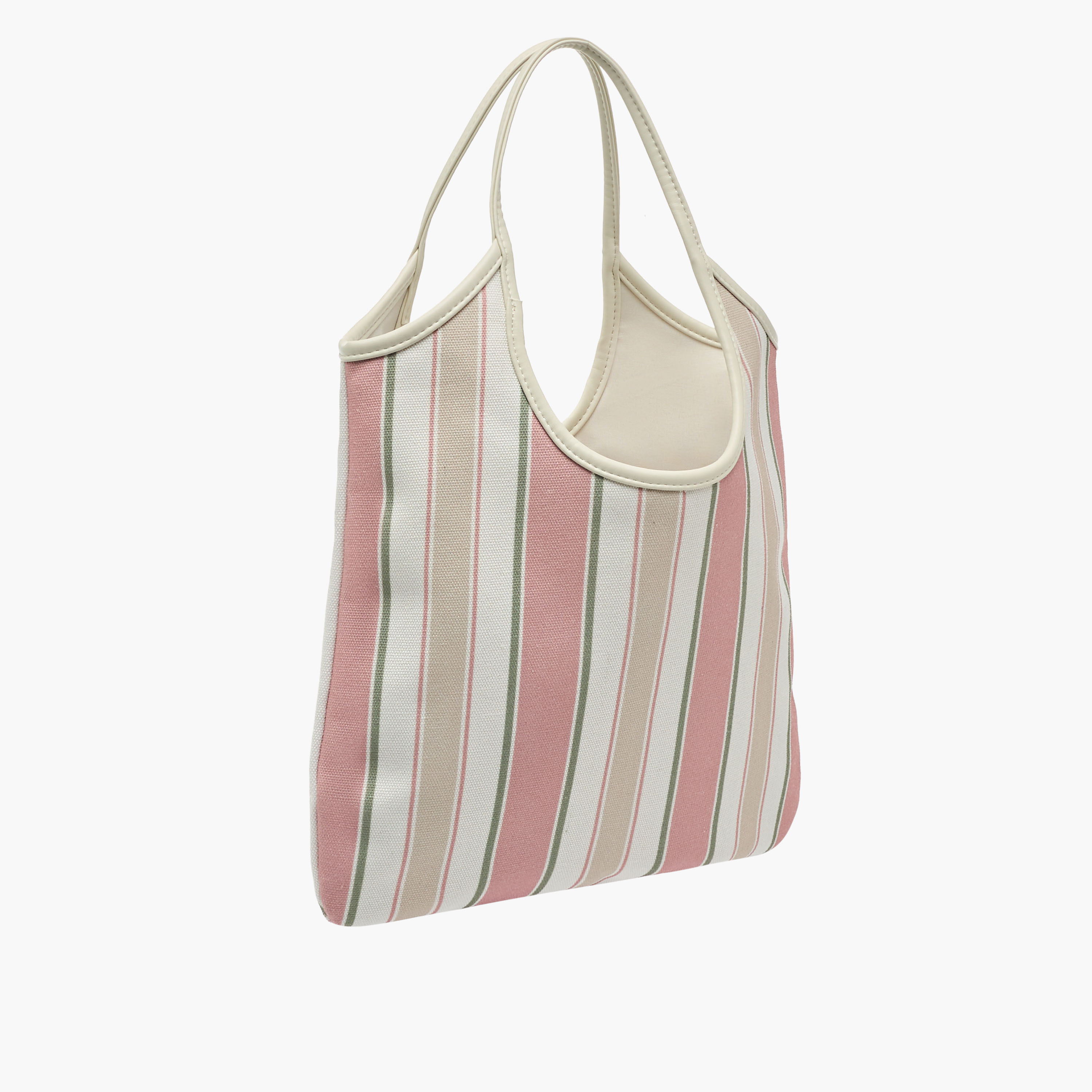 شنطة توتي شاطئ قماش مخططة بمقابض مزدوجة-women-bagsandwallets-handbags-image-4