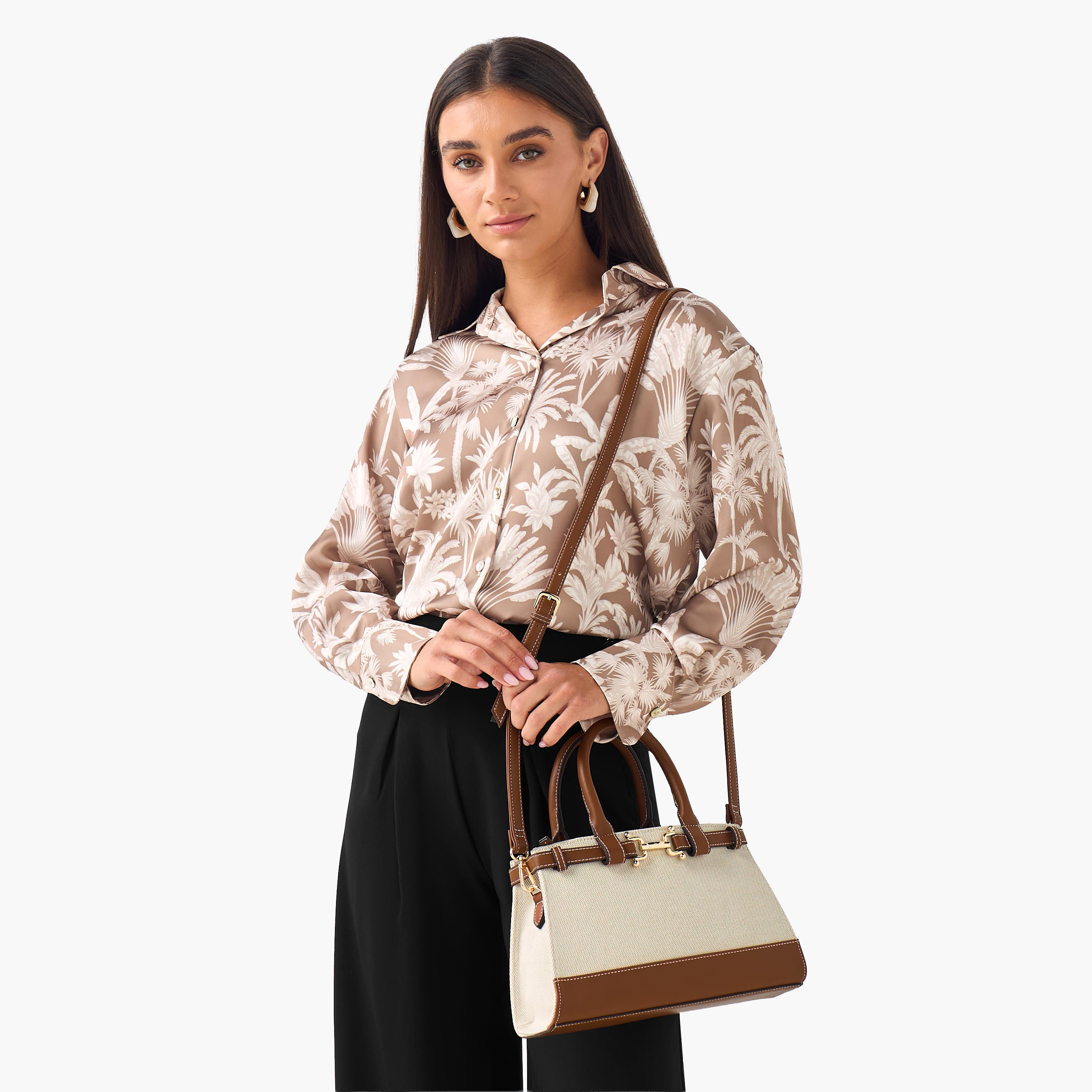 شنطة توتي بارزة الملمس مع زينة معدنية لجام-women-bagsandwallets-handbags-image-2