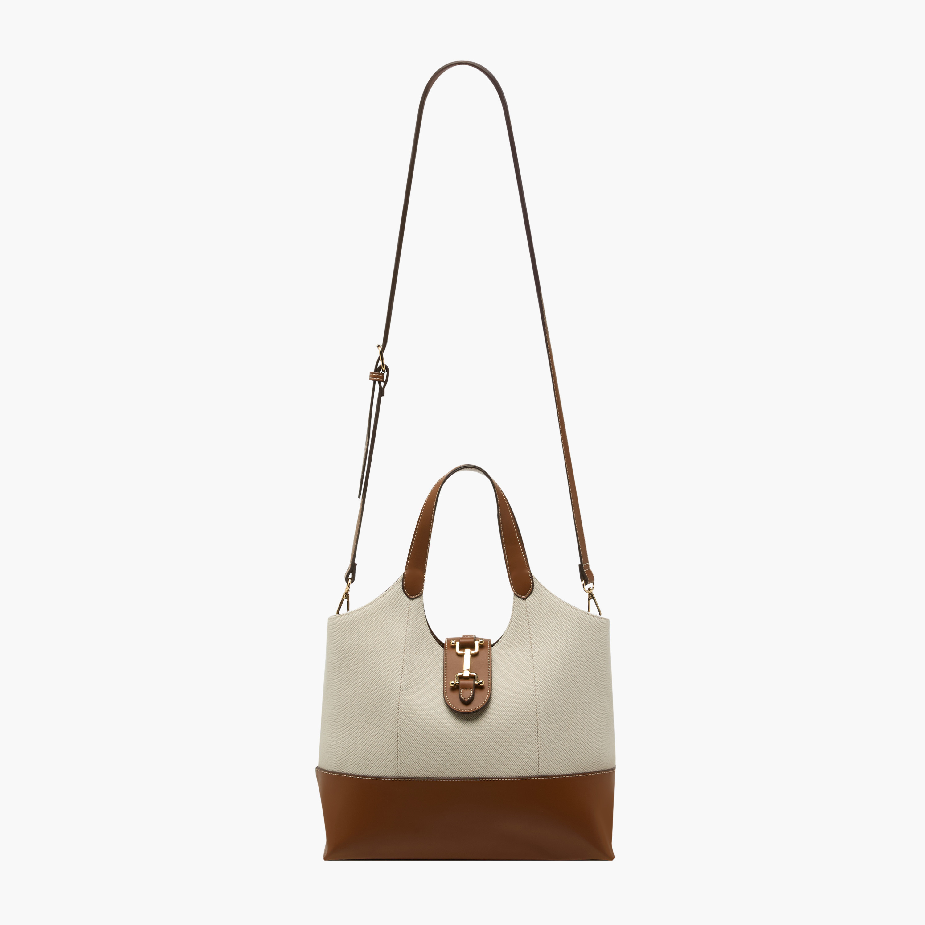 شنطة كتف بارزة الملمس بقصة مستوحاة من لجام الحصان-women-bagsandwallets-handbags-image-3