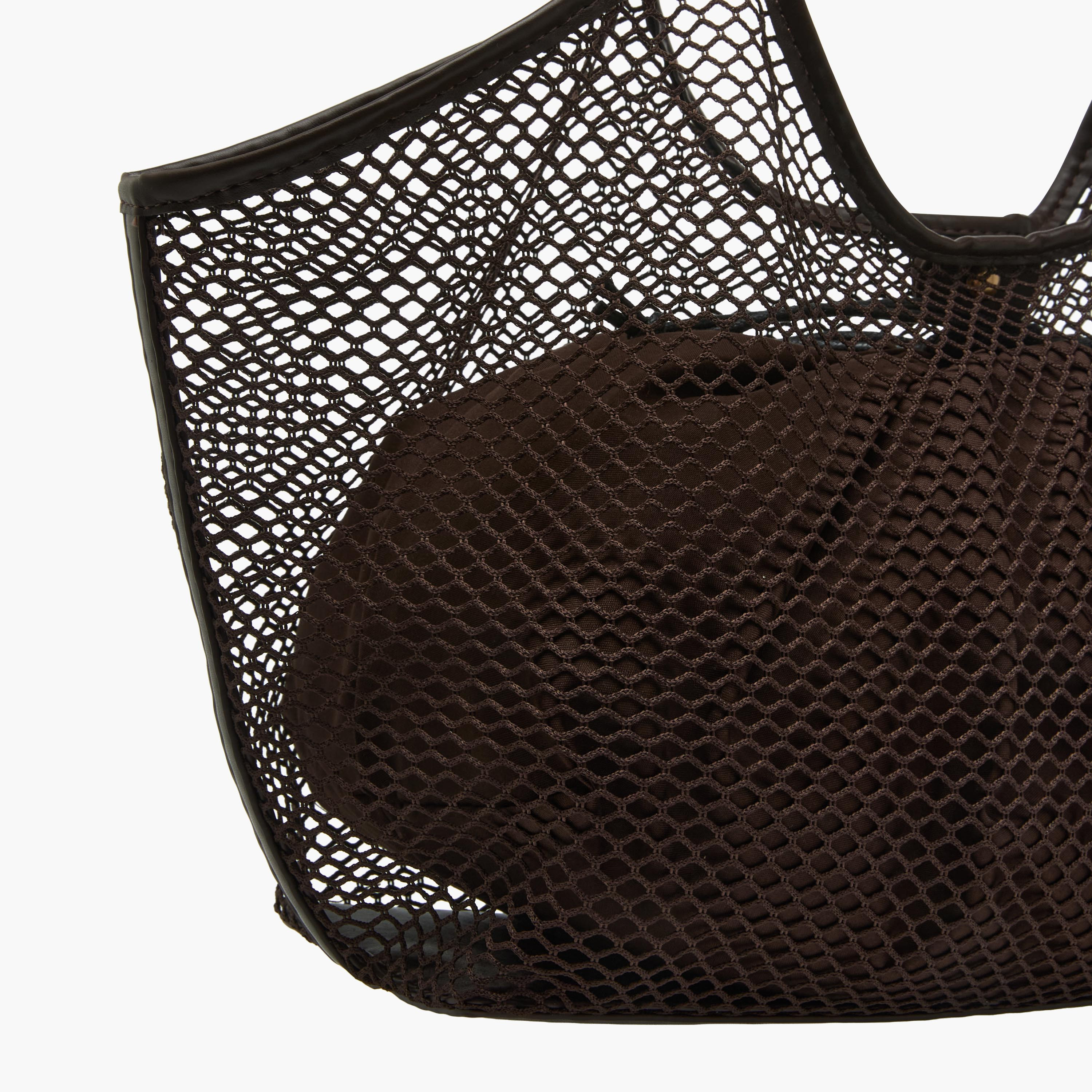 Mesh Tote Bag with Drawstring Closure Pouch-women-bagsandwallets-handbags-image-6
