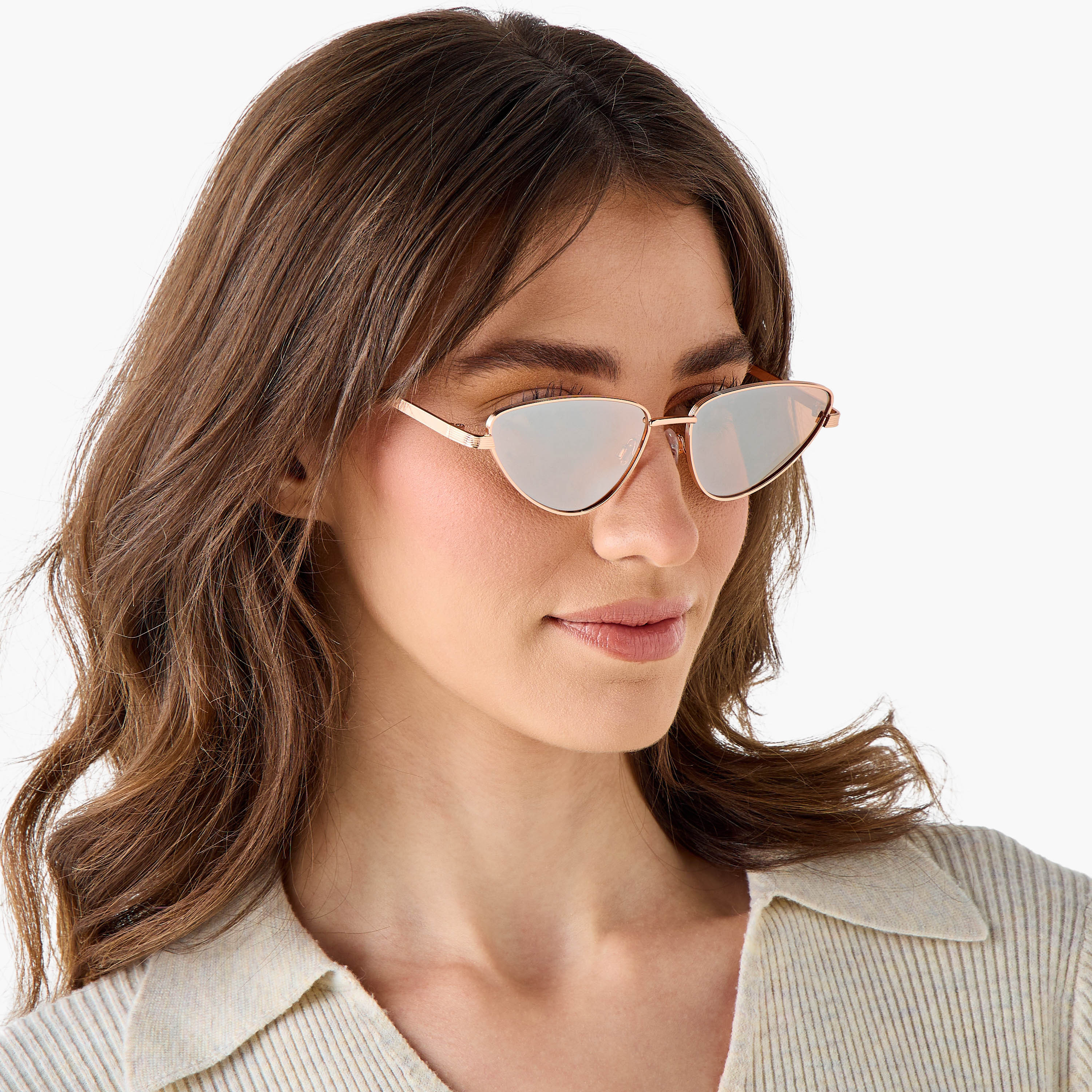 Sunglasses Cateye UV Protection Pink Lens-women-sunglasses-image-2