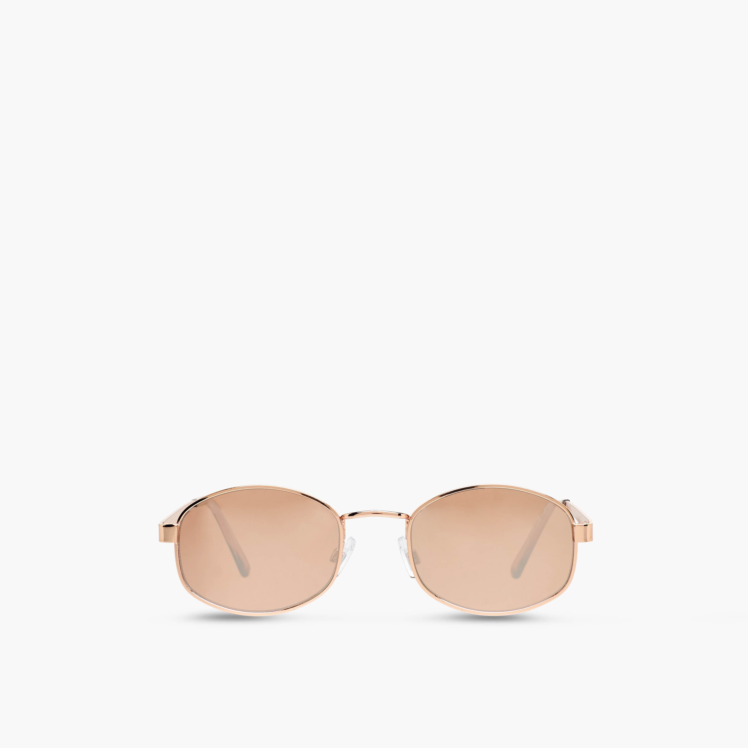 Sunglasses Hexagonal UV Protection Gold Lens-women-sunglasses-image-3