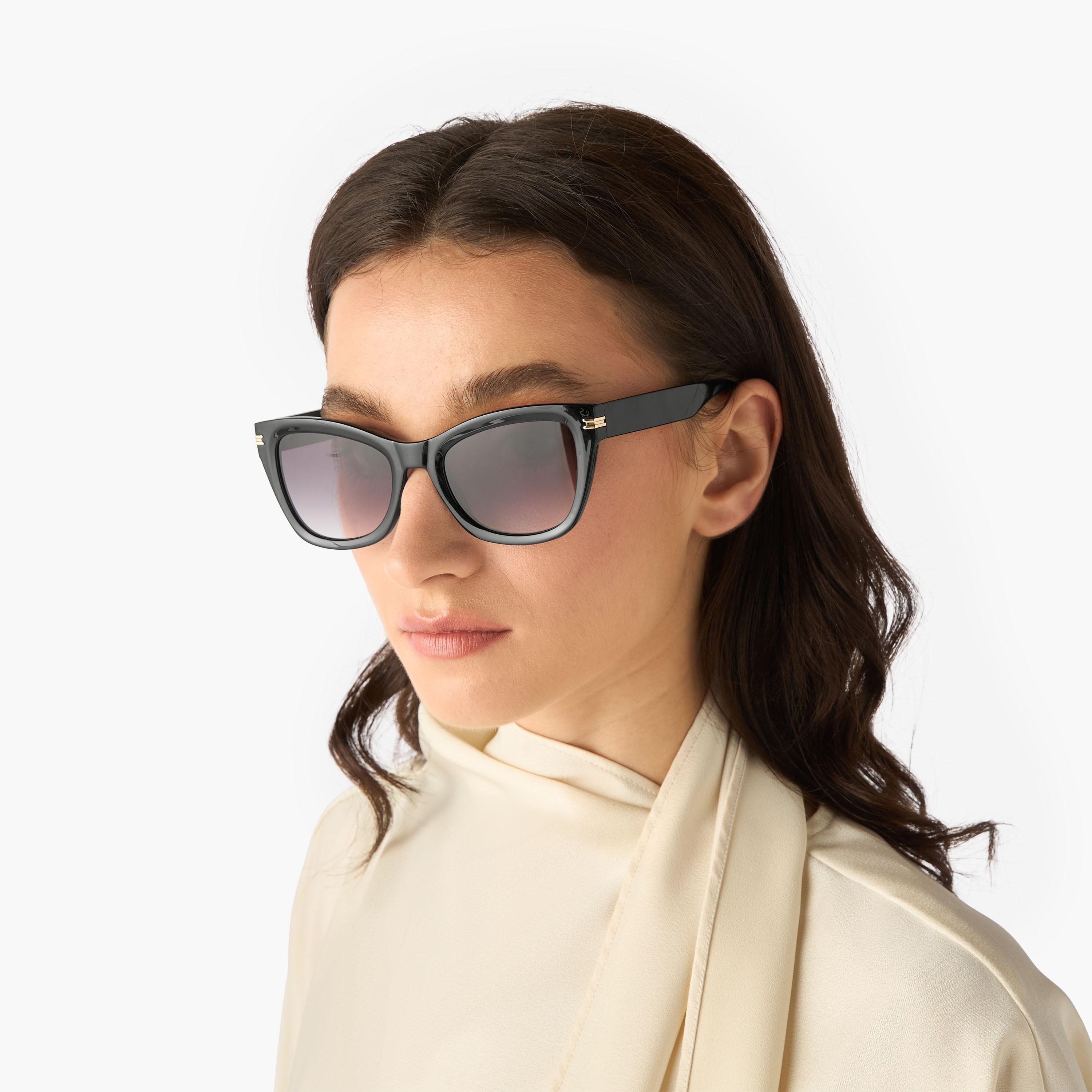 Sunglasses Square UV Protection Black-women-sunglasses-image-2