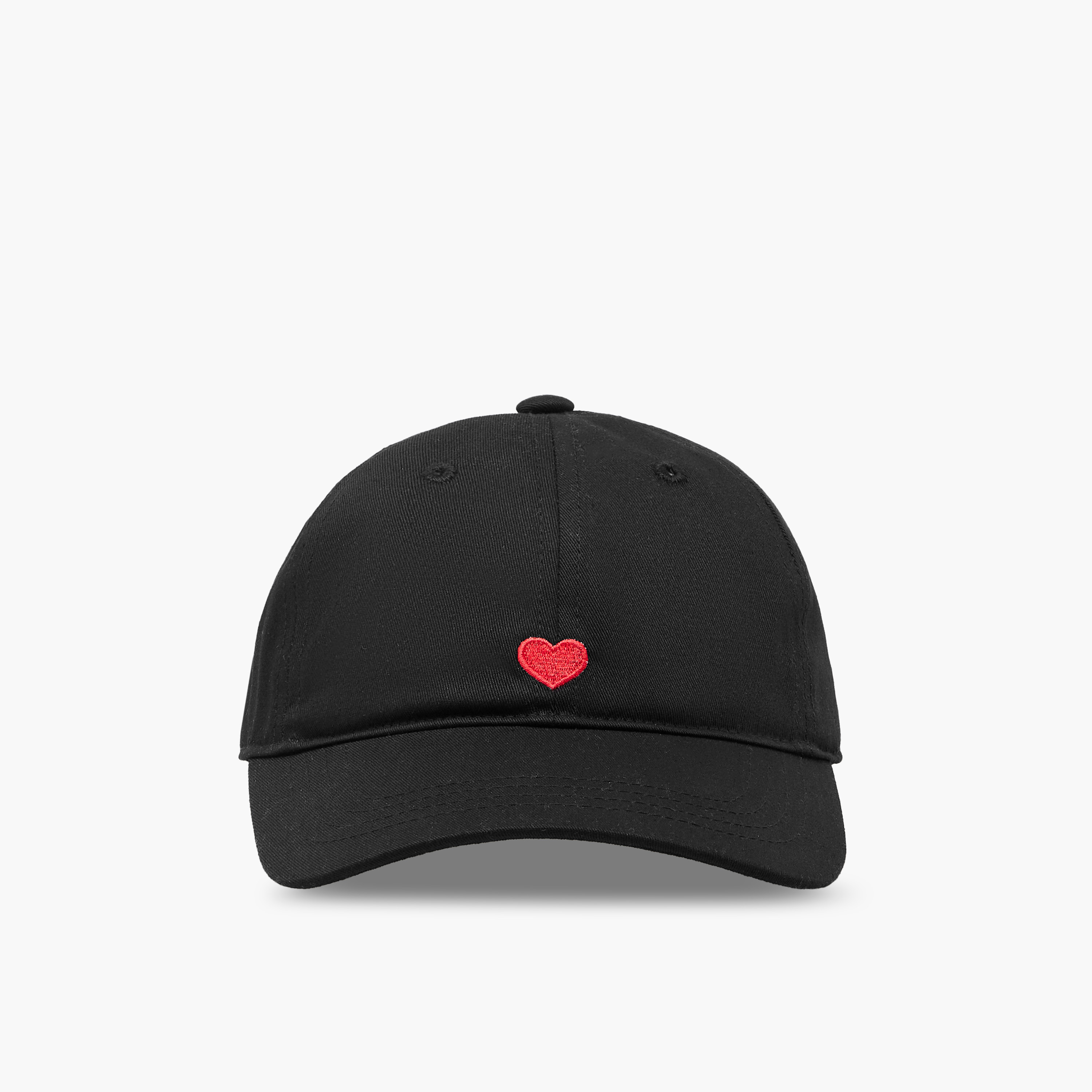 Heart Embroidered Cap with Buckle Strap Closure-women-clothingaccessories-capsandhats-image-1