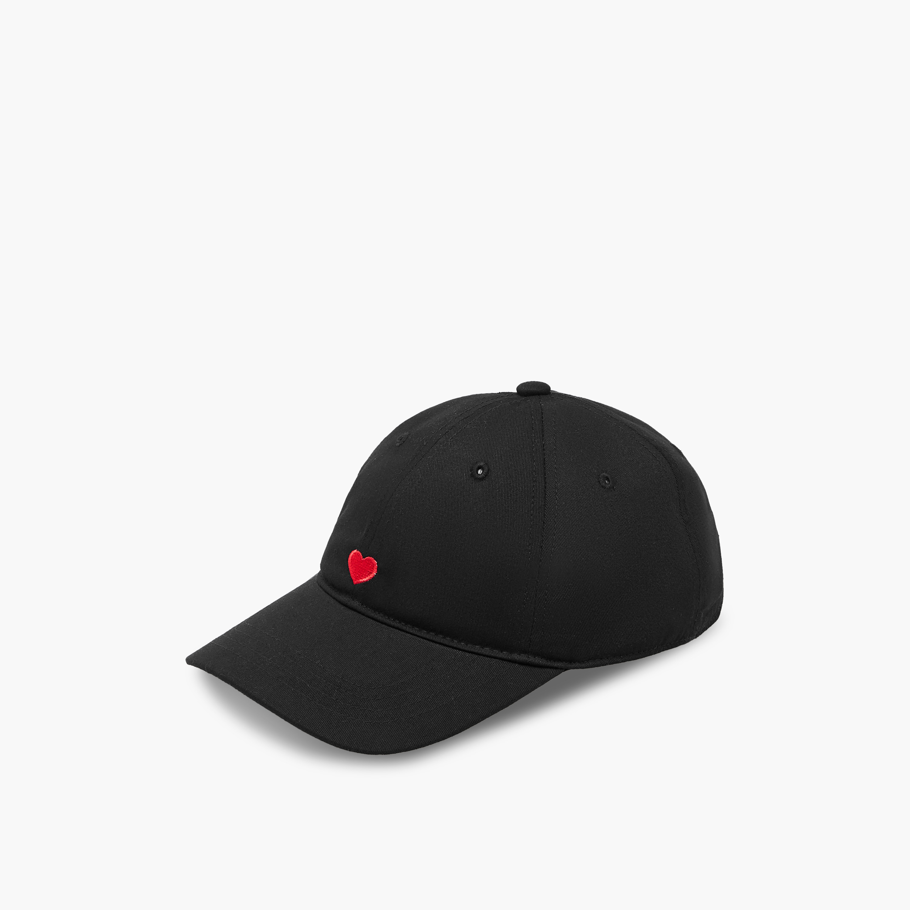 Heart Embroidered Cap with Buckle Strap Closure-women-clothingaccessories-capsandhats-image-3