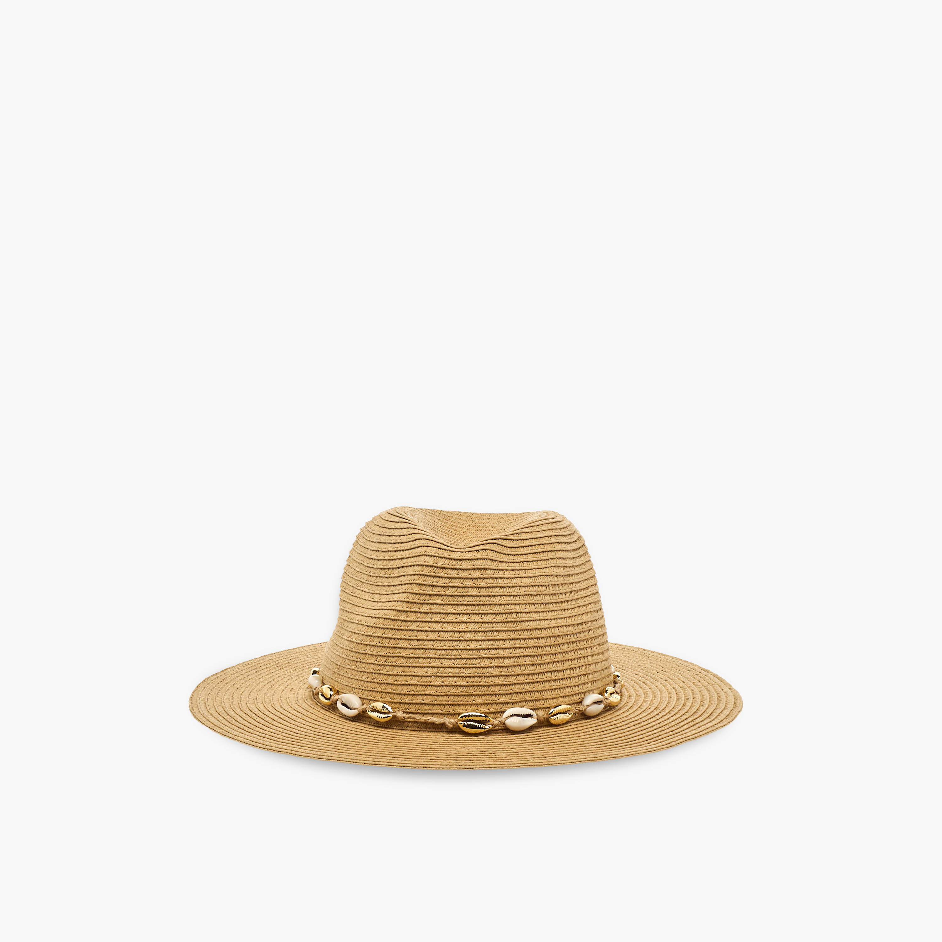 قبعة قش بزينة صدف-women-clothingaccessories-capsandhats-image-1