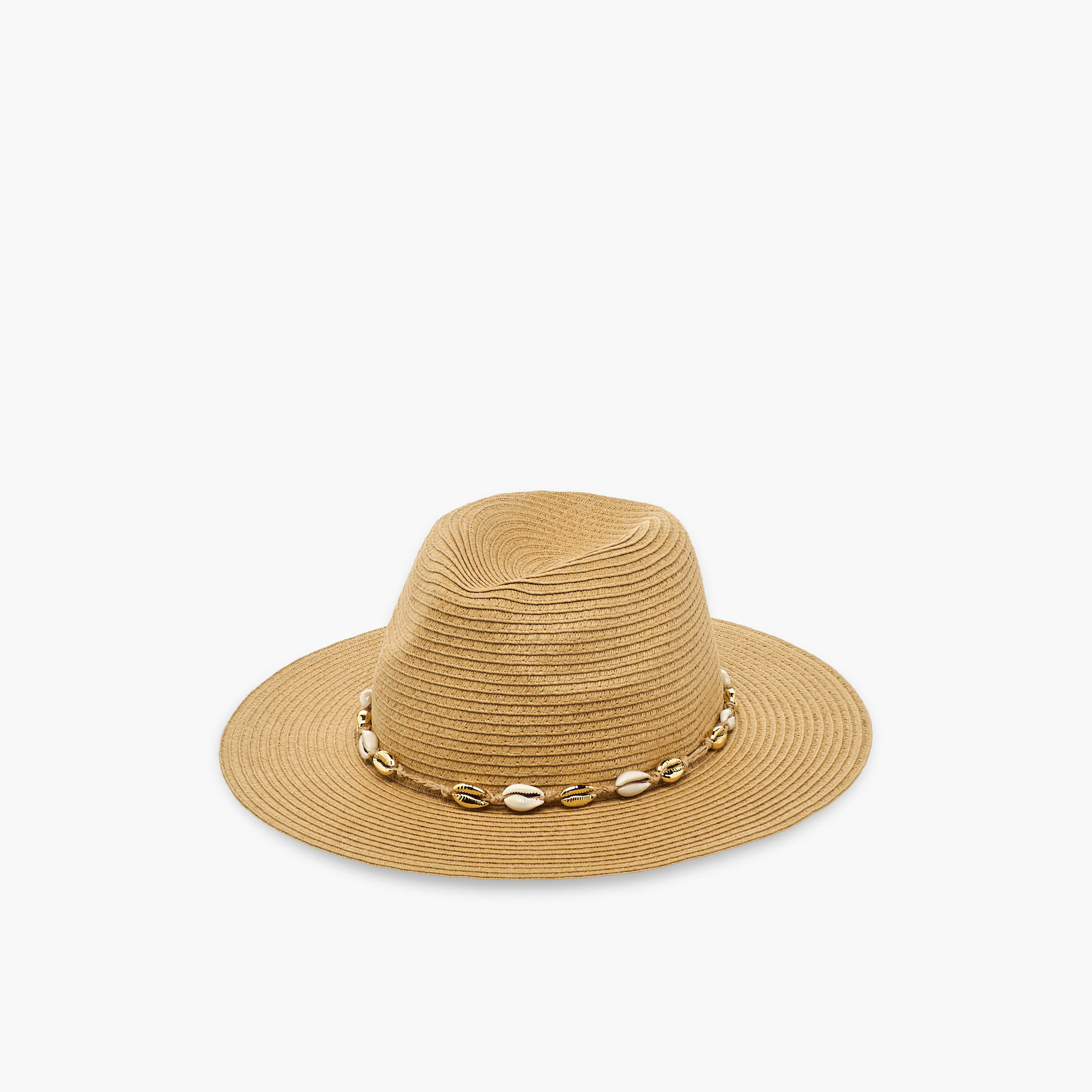 قبعة قش بزينة صدف-women-clothingaccessories-capsandhats-image-3