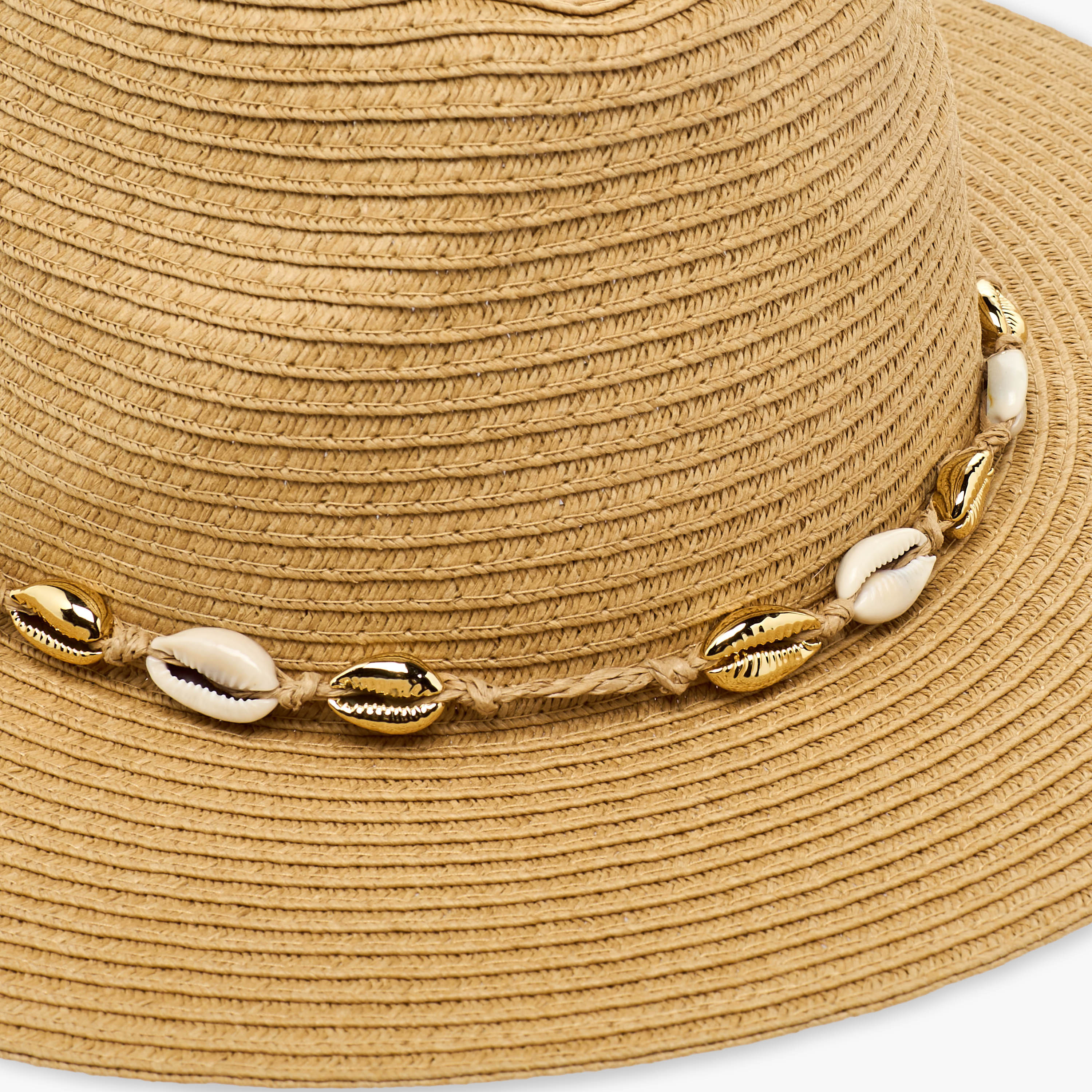 قبعة قش بزينة صدف-women-clothingaccessories-capsandhats-image-7