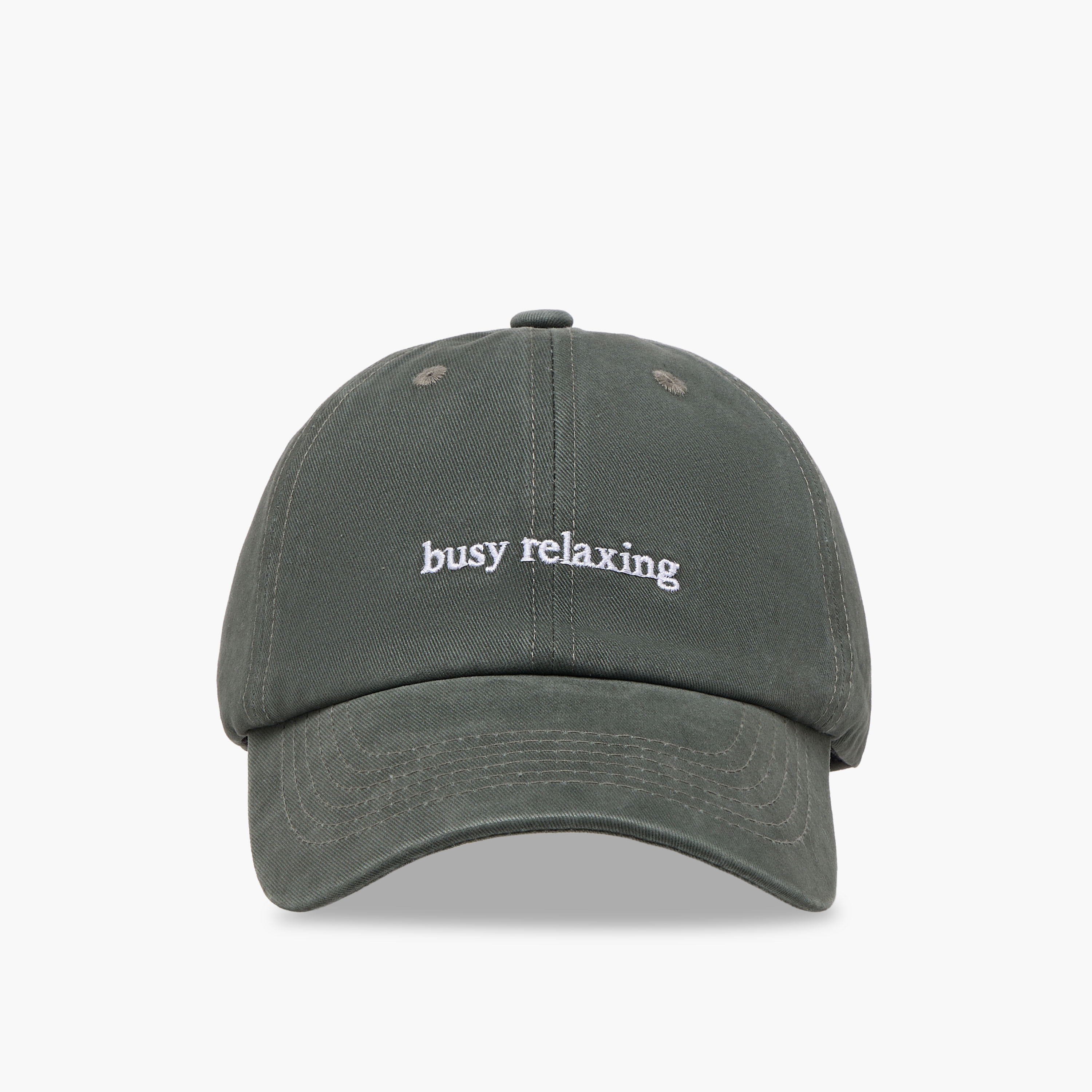 Slogan Embroidered Baseball Cap with Buckled Strap-women-clothingaccessories-capsandhats-image-1