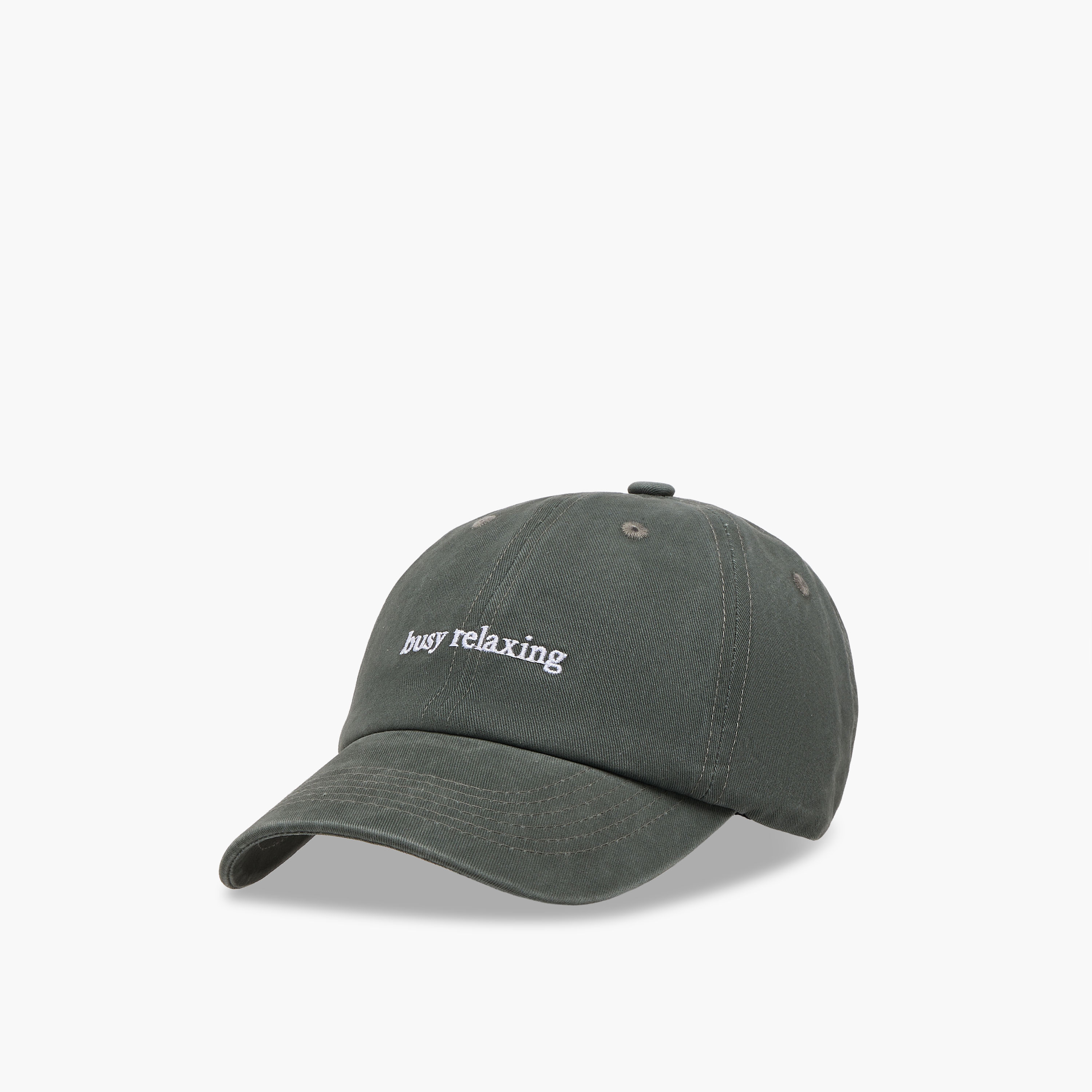 Slogan Embroidered Baseball Cap with Buckled Strap-women-clothingaccessories-capsandhats-image-3