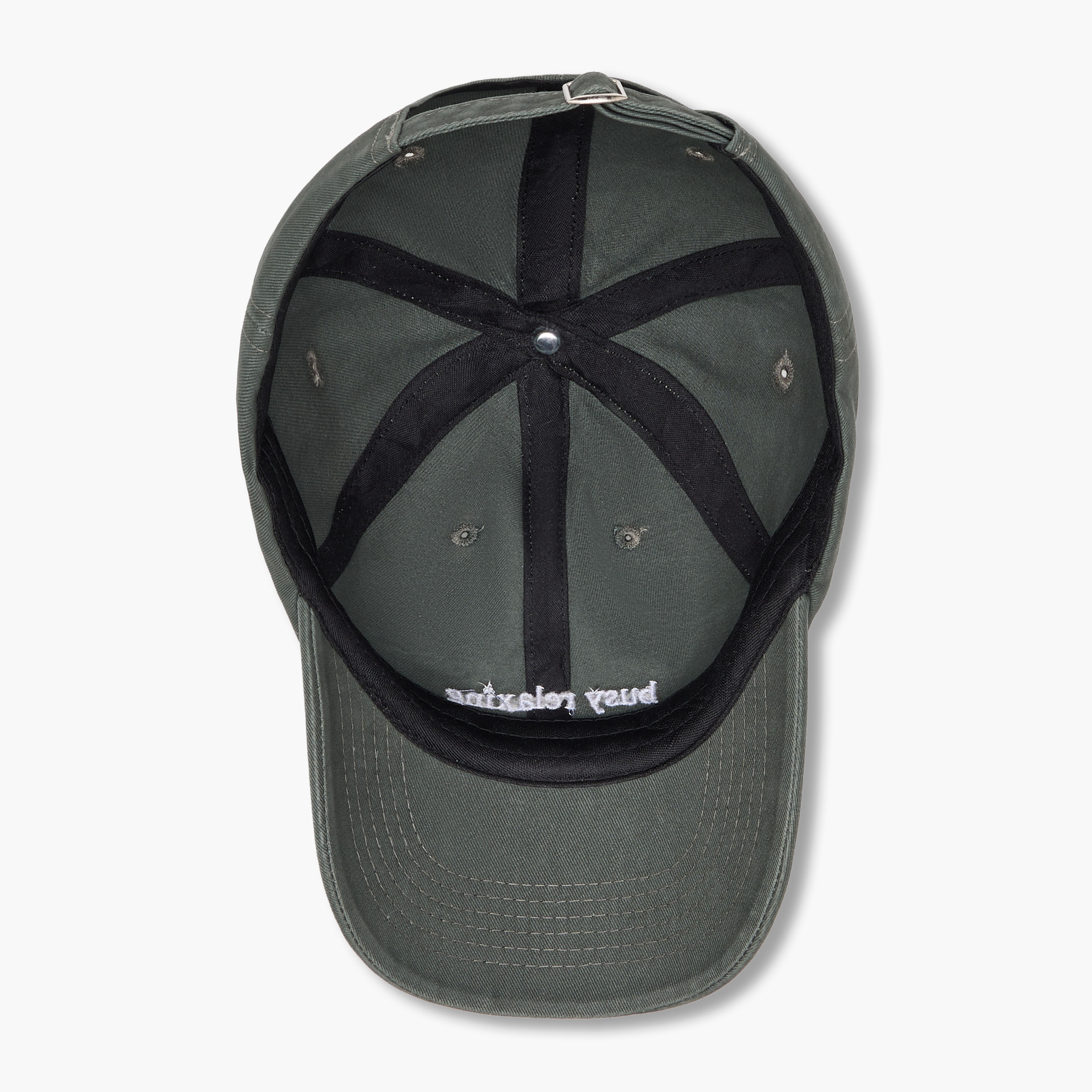 Slogan Embroidered Baseball Cap with Buckled Strap-women-clothingaccessories-capsandhats-image-8