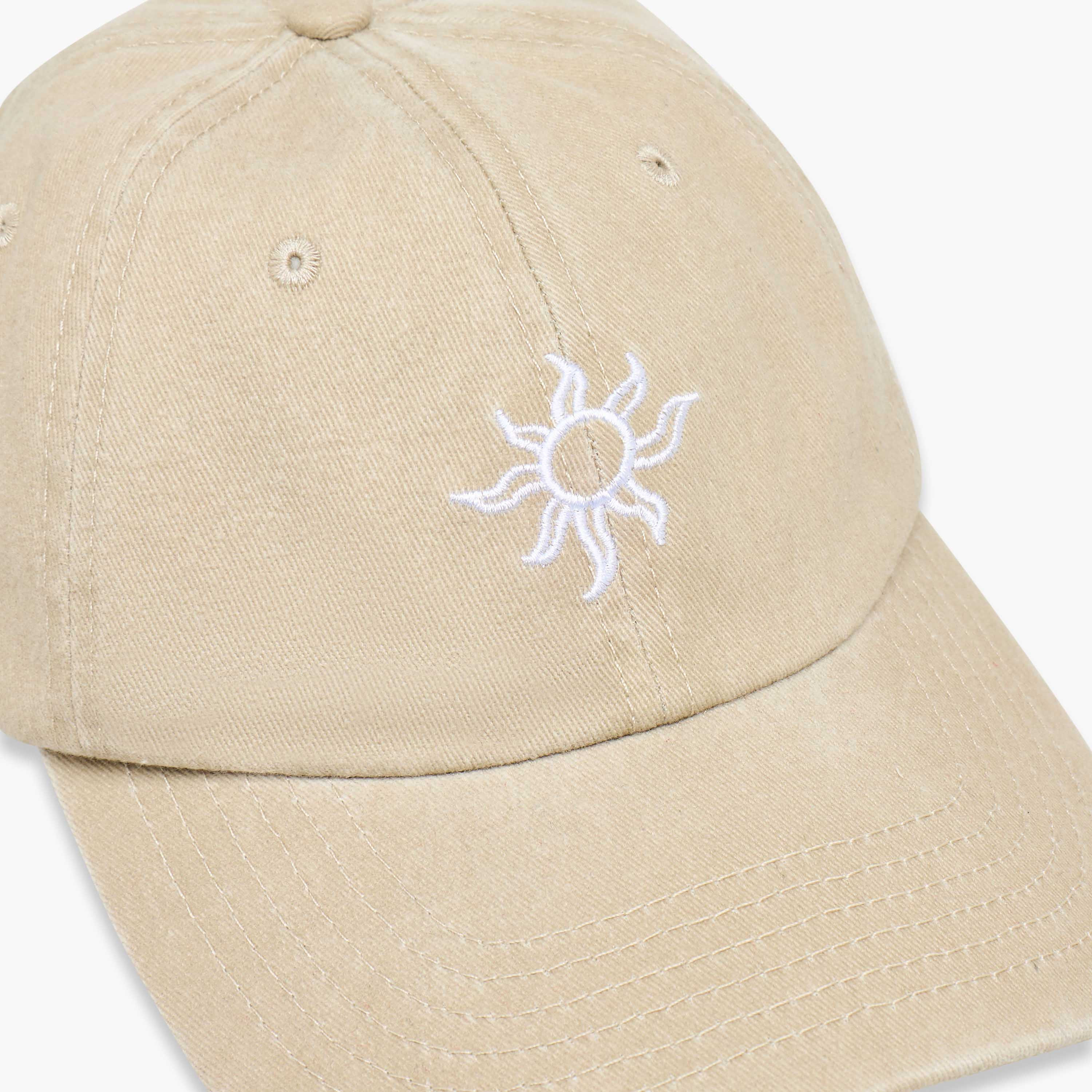 Embroidered Cap with Buckled Strap Closure-women-clothingaccessories-capsandhats-image-6