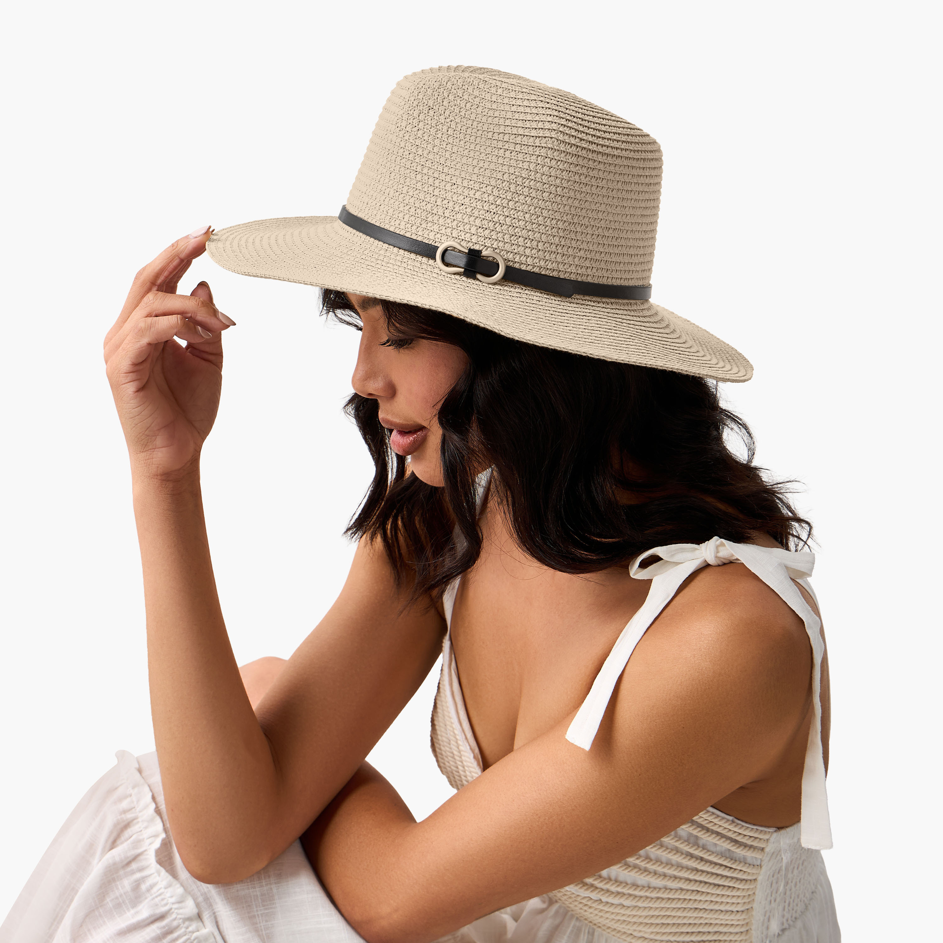 قبعة قش بحزام فيدورا-women-clothingaccessories-capsandhats-image-6