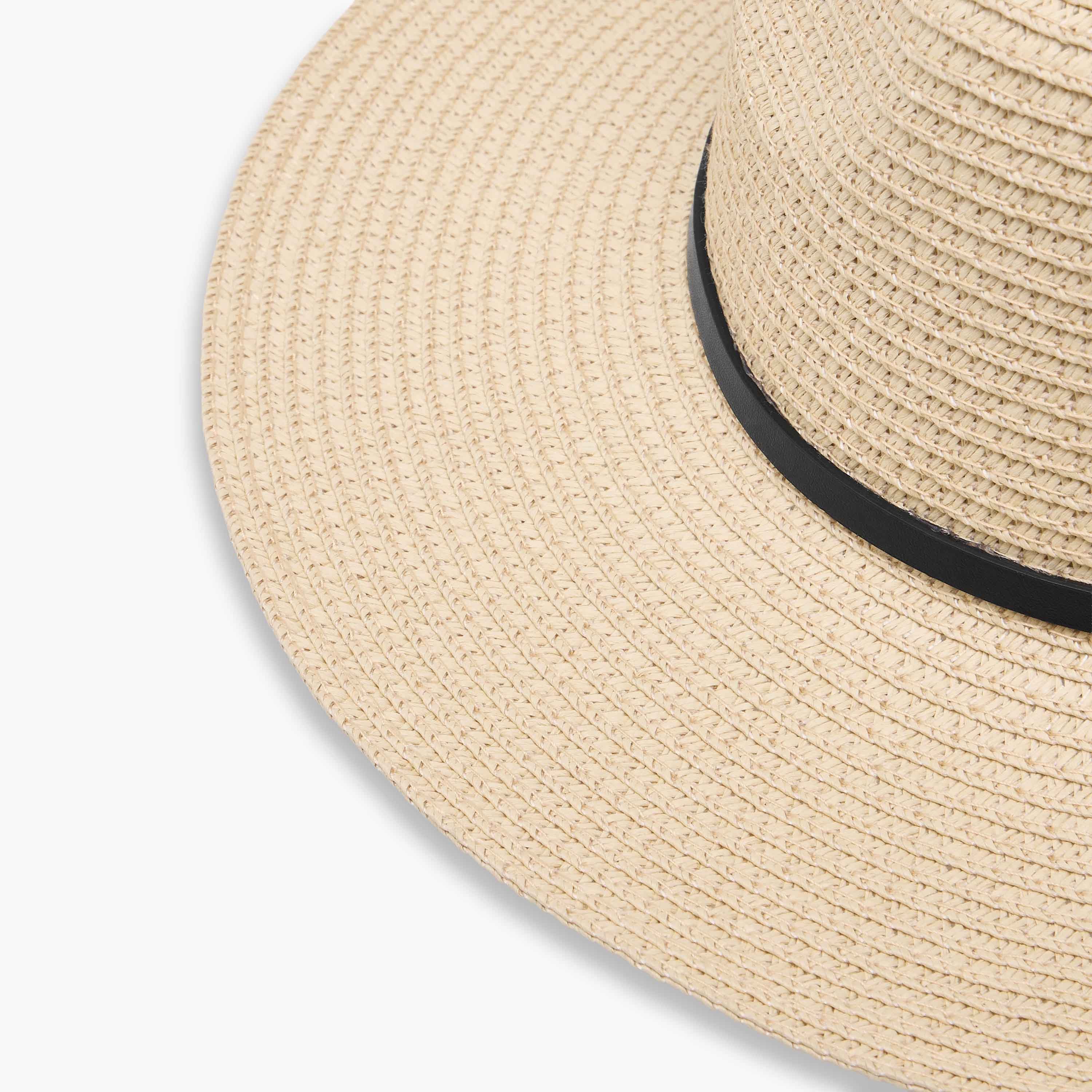 قبعة قش بحزام فيدورا-women-clothingaccessories-capsandhats-image-3