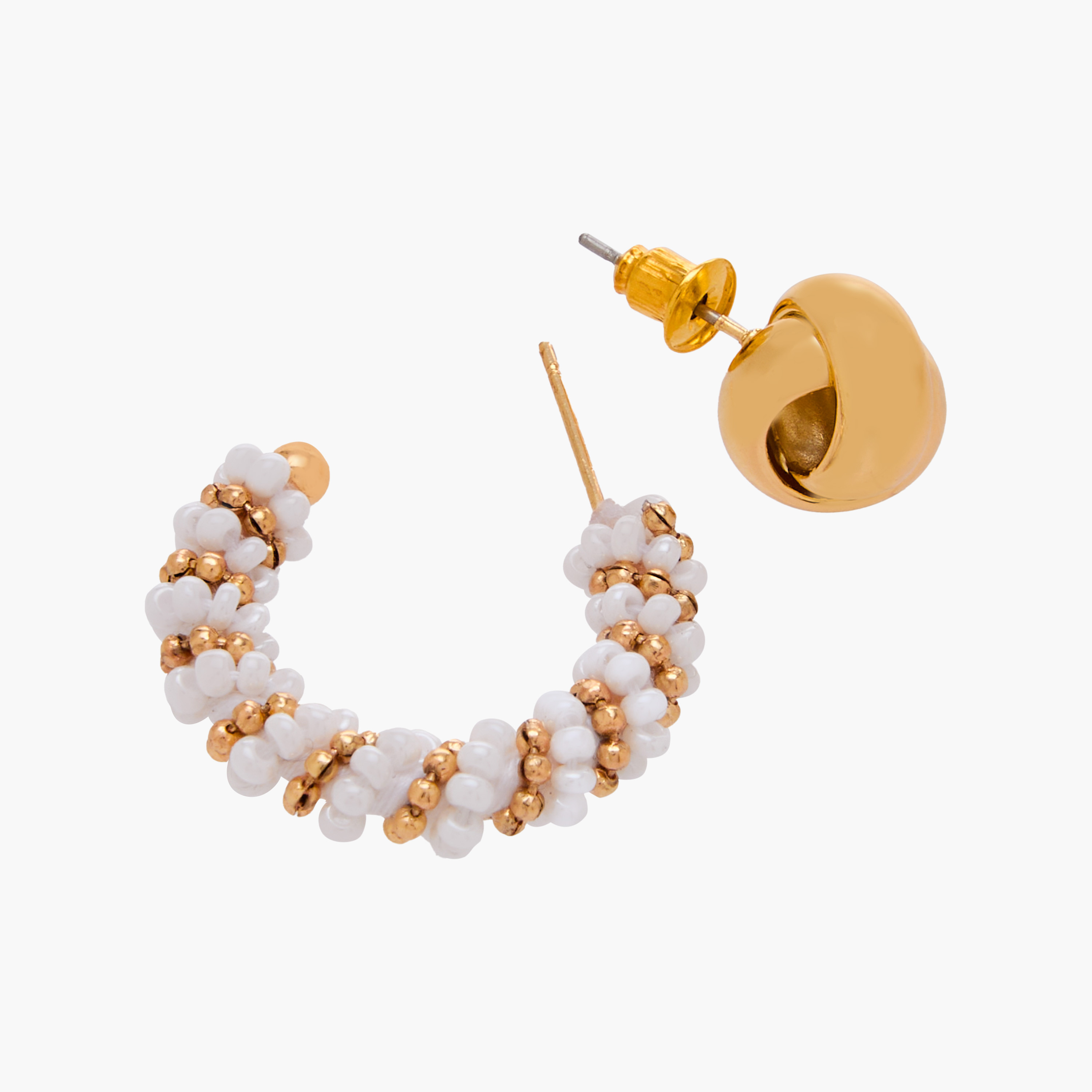 Pack of 3 Gold Tone Assorted Earrings with Pushback Closure-women-watchesandjewellery-jewellery-earrings-image-6