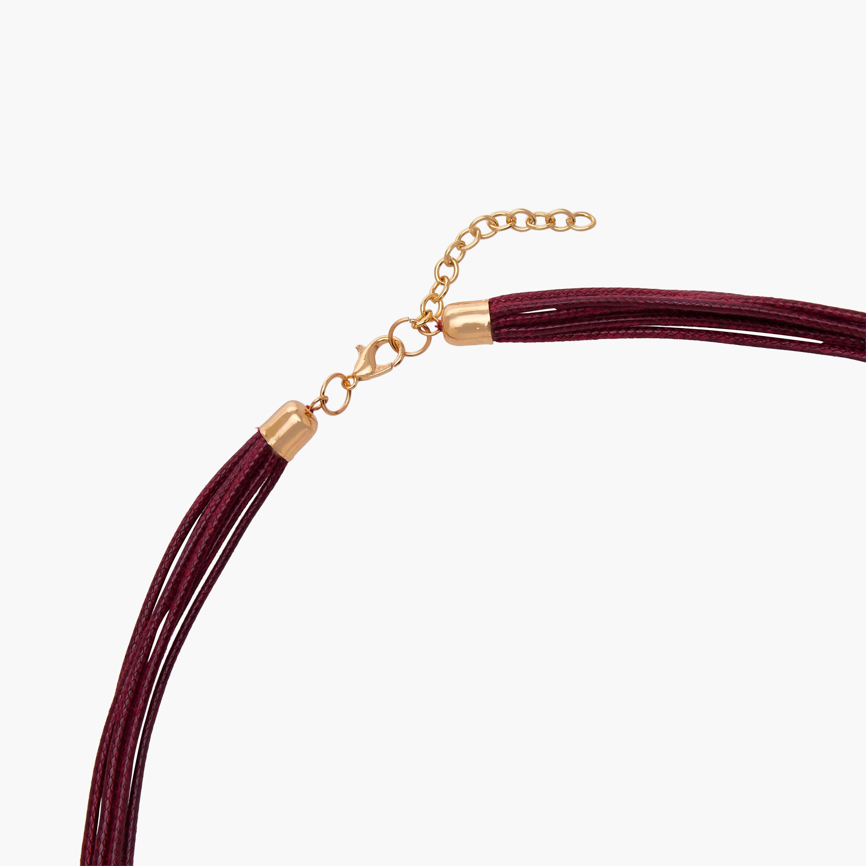Gold Tone Beaded Cord Necklace-women-watchesandjewellery-jewellery-necklacesandpendants-image-4