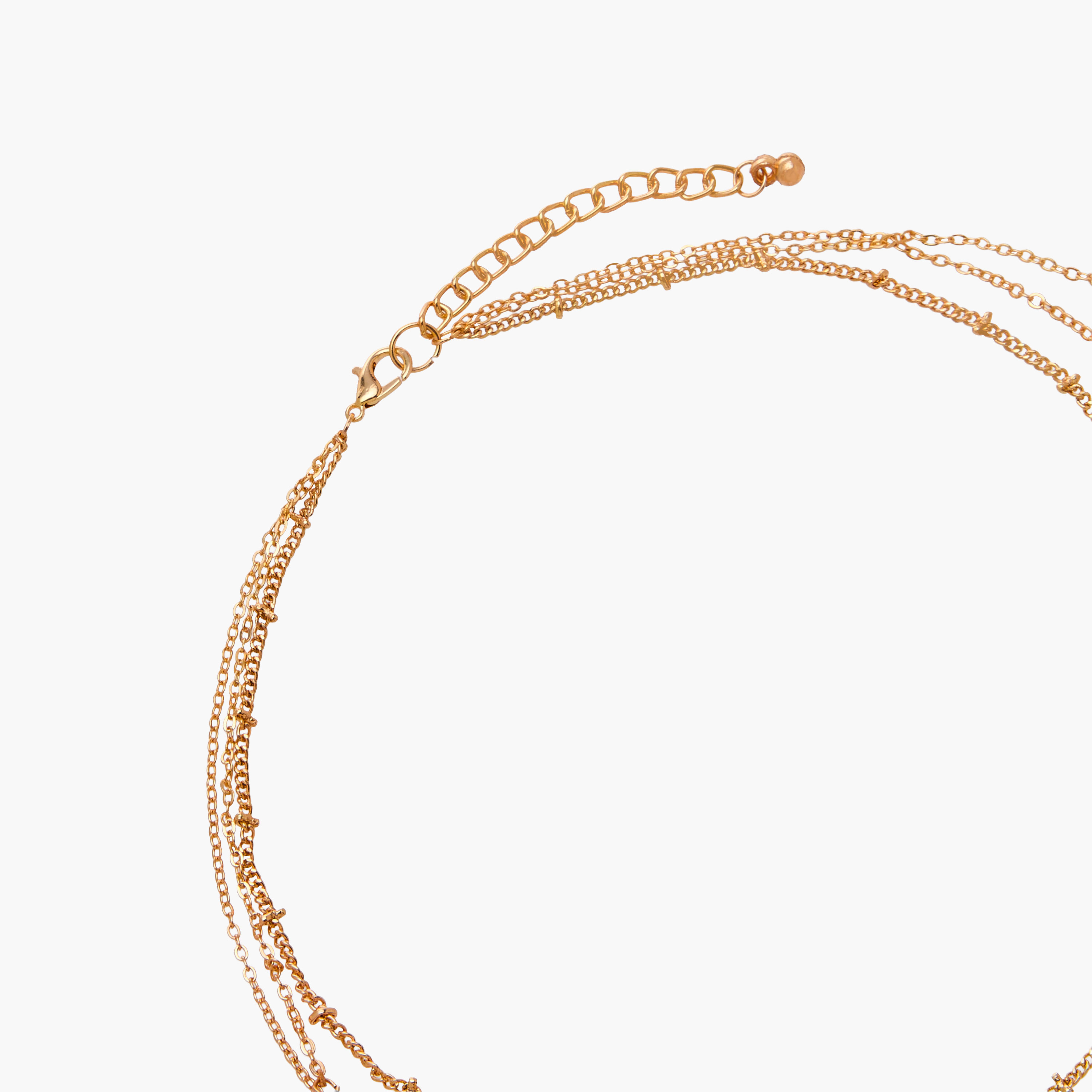 Gold Tone Layered Beaded Necklace-women-watchesandjewellery-jewellery-necklacesandpendants-image-4