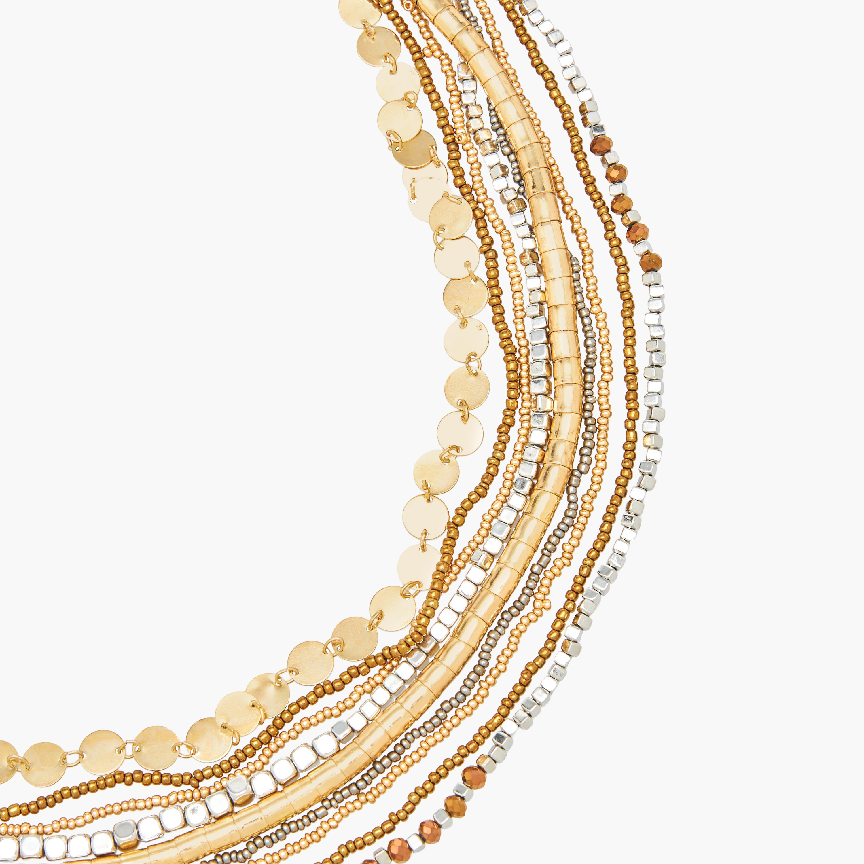 Gold Tone Layered Necklace-women-watchesandjewellery-jewellery-necklacesandpendants-image-3