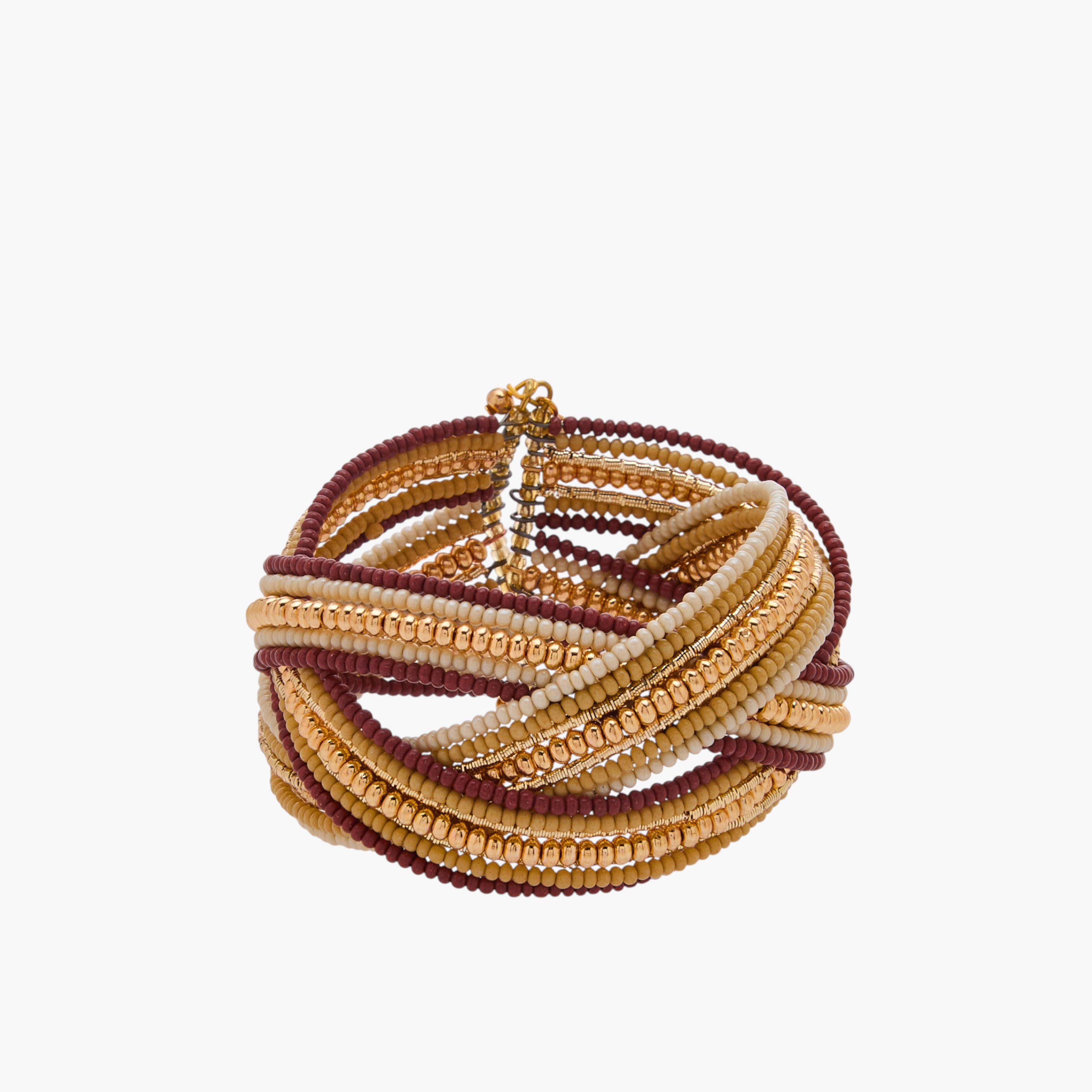 Metallic Embellished Cuff Bracelet-women-watchesandjewellery-jewellery-banglesandbracelets-image-1