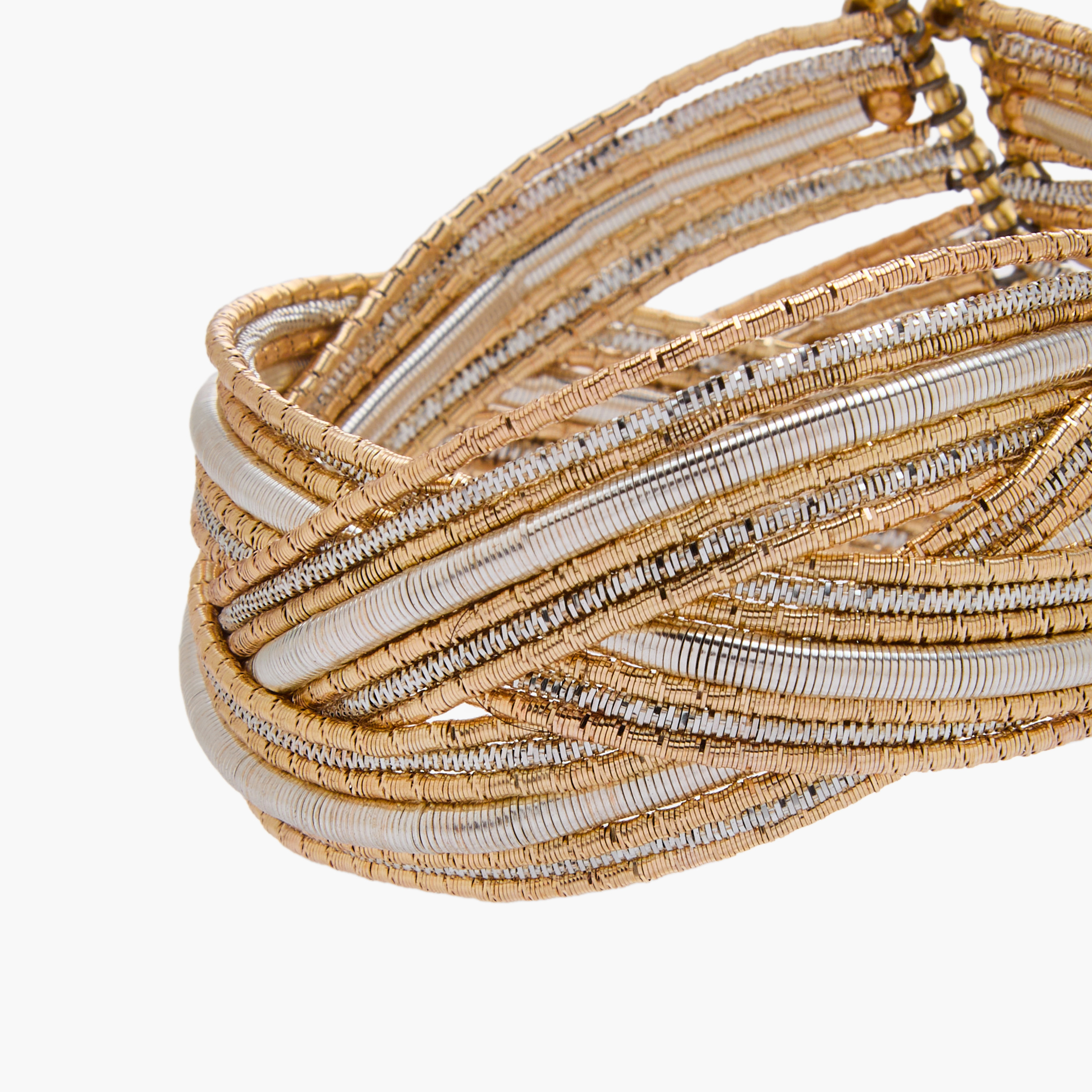 Metallic Embellished Cuff Bracelet-women-watchesandjewellery-jewellery-banglesandbracelets-image-4