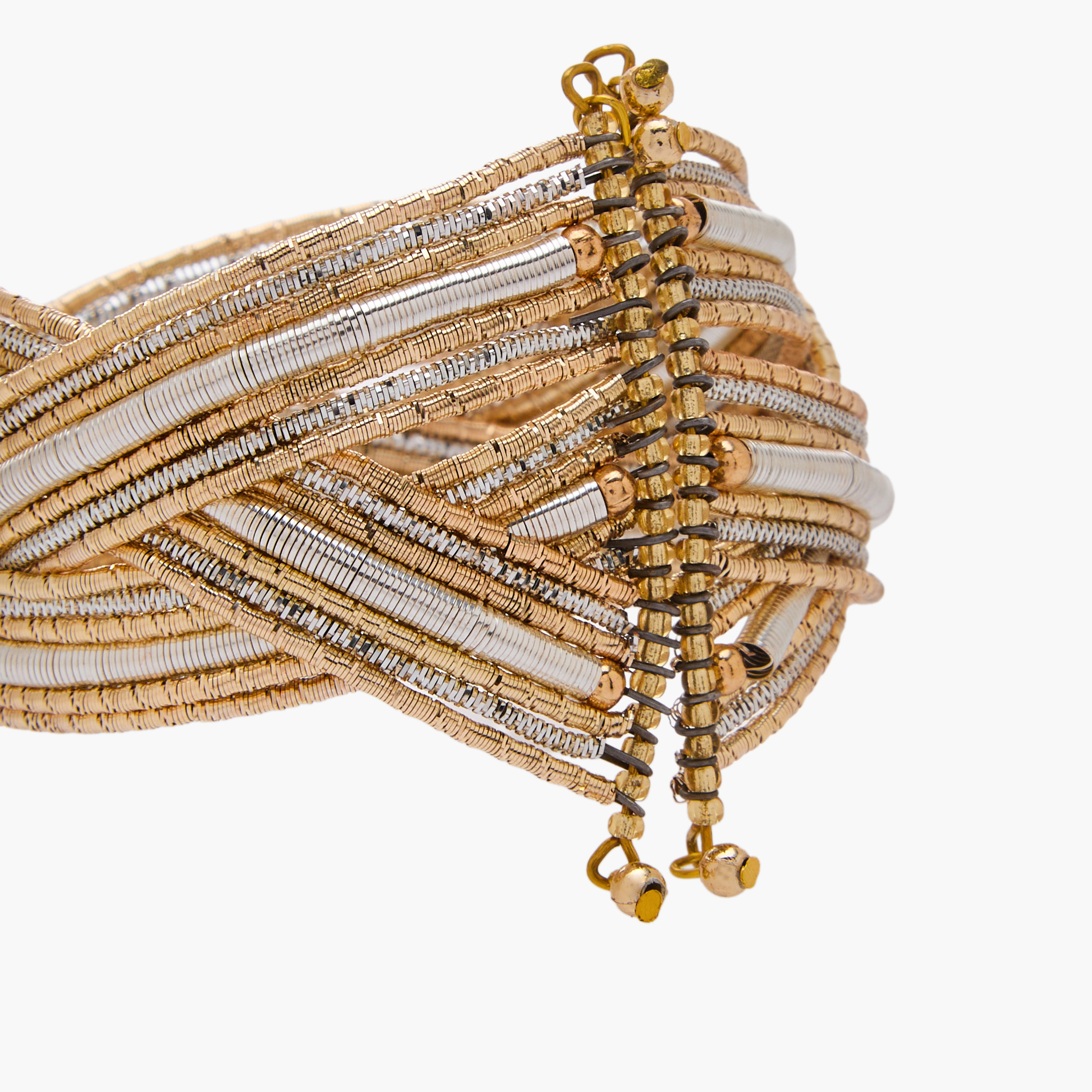 Metallic Embellished Cuff Bracelet-women-watchesandjewellery-jewellery-banglesandbracelets-image-5