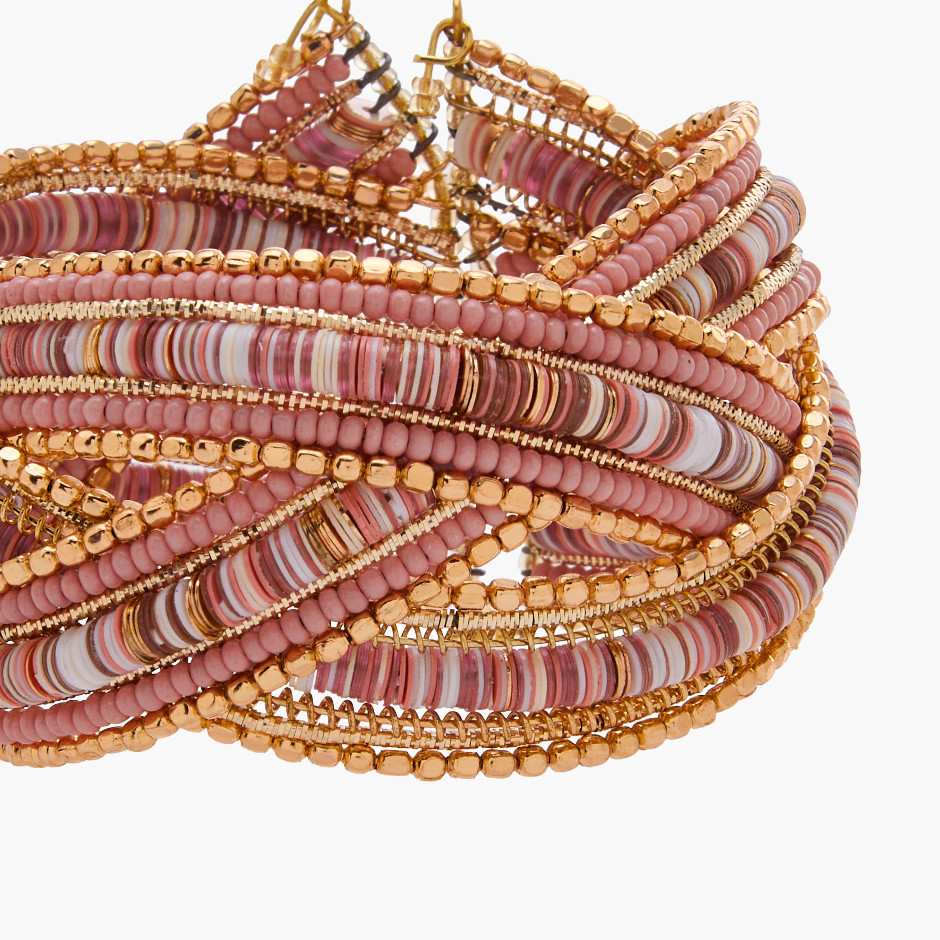 Gold Tone Beaded Turban Cuff Bracelet-women-watchesandjewellery-jewellery-banglesandbracelets-image-4