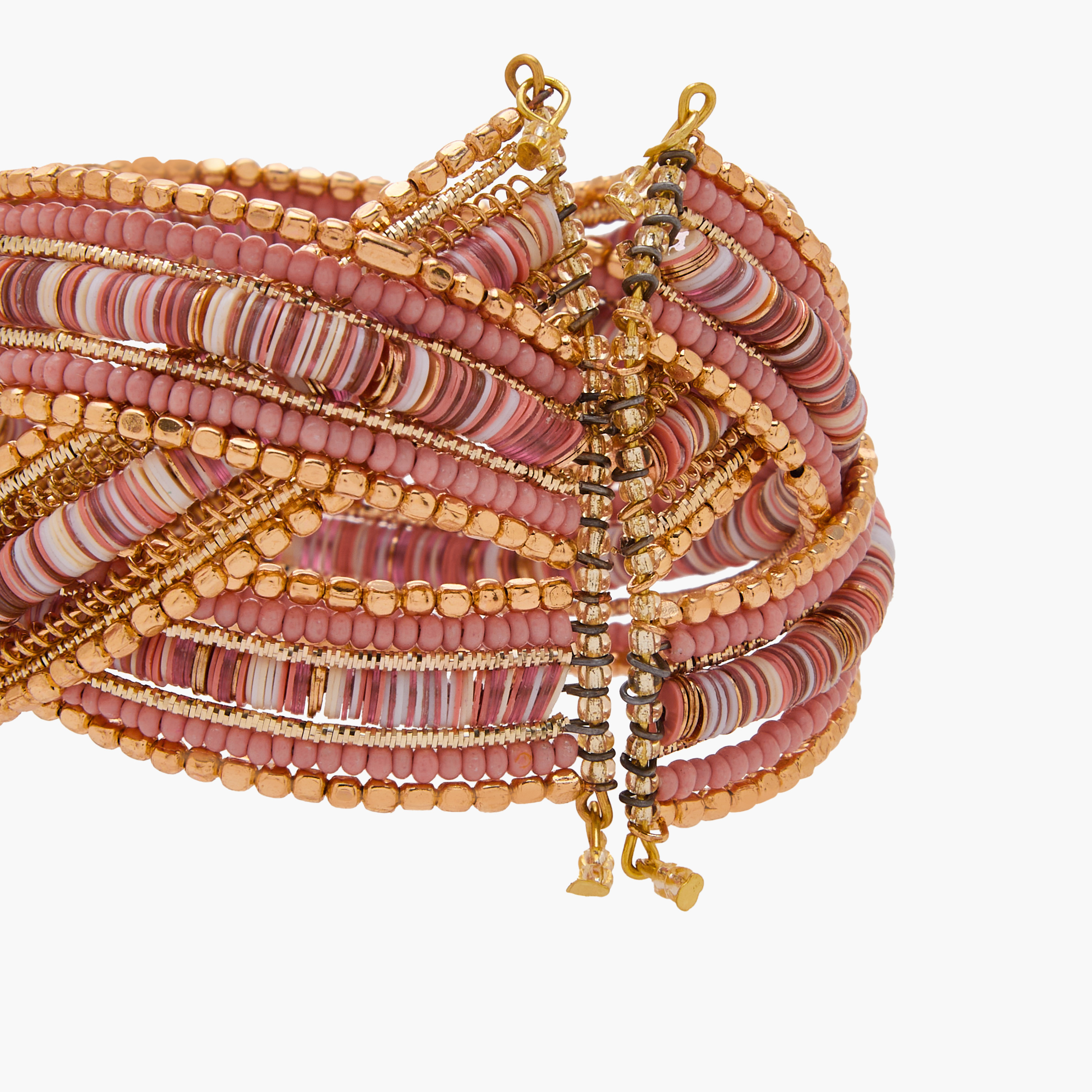 Gold Tone Beaded Turban Cuff Bracelet-women-watchesandjewellery-jewellery-banglesandbracelets-image-5