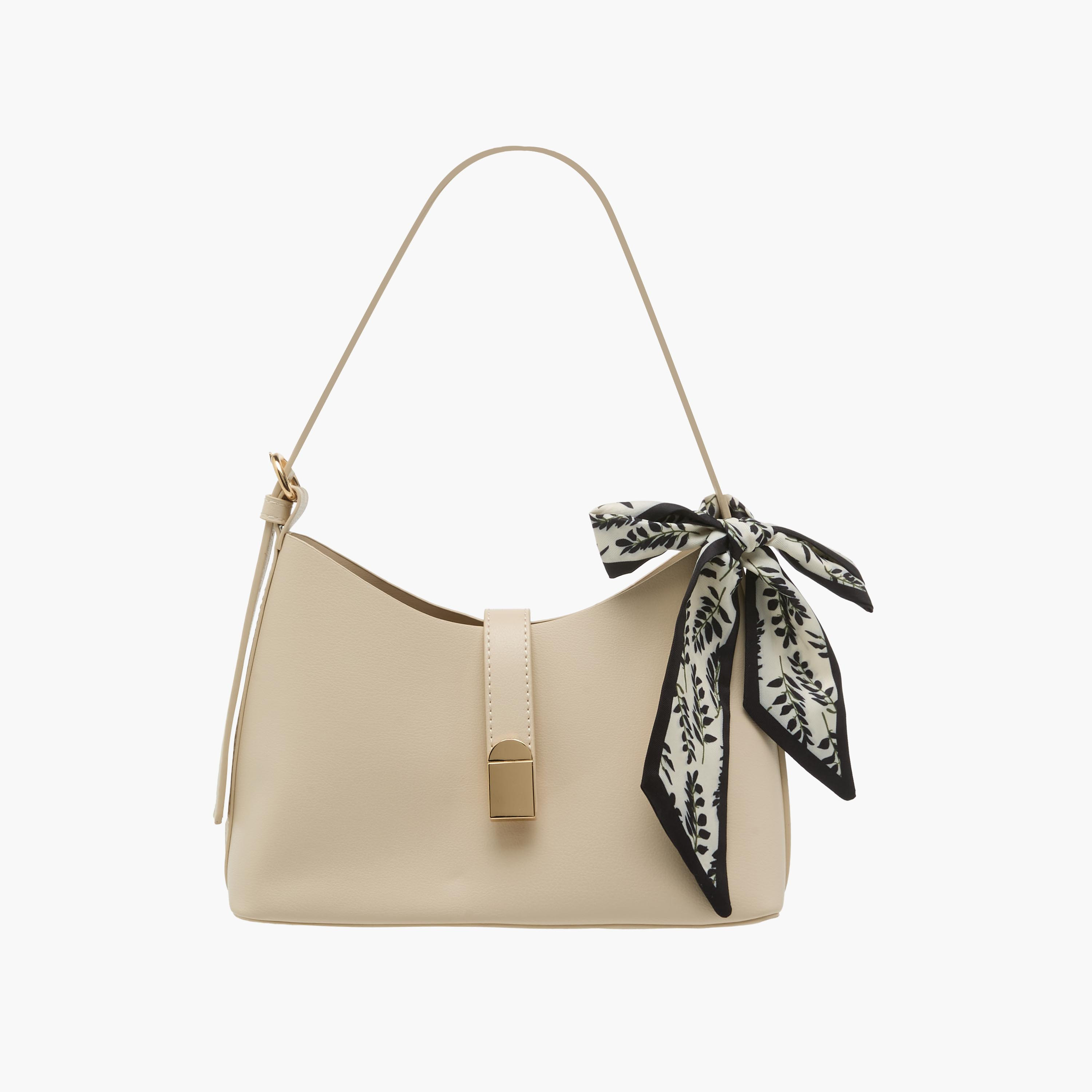شنطة كتف بمقبض قابل للتعديل وتفاصيل وشاح وطبعات-women-bagsandwallets-handbags-image-1