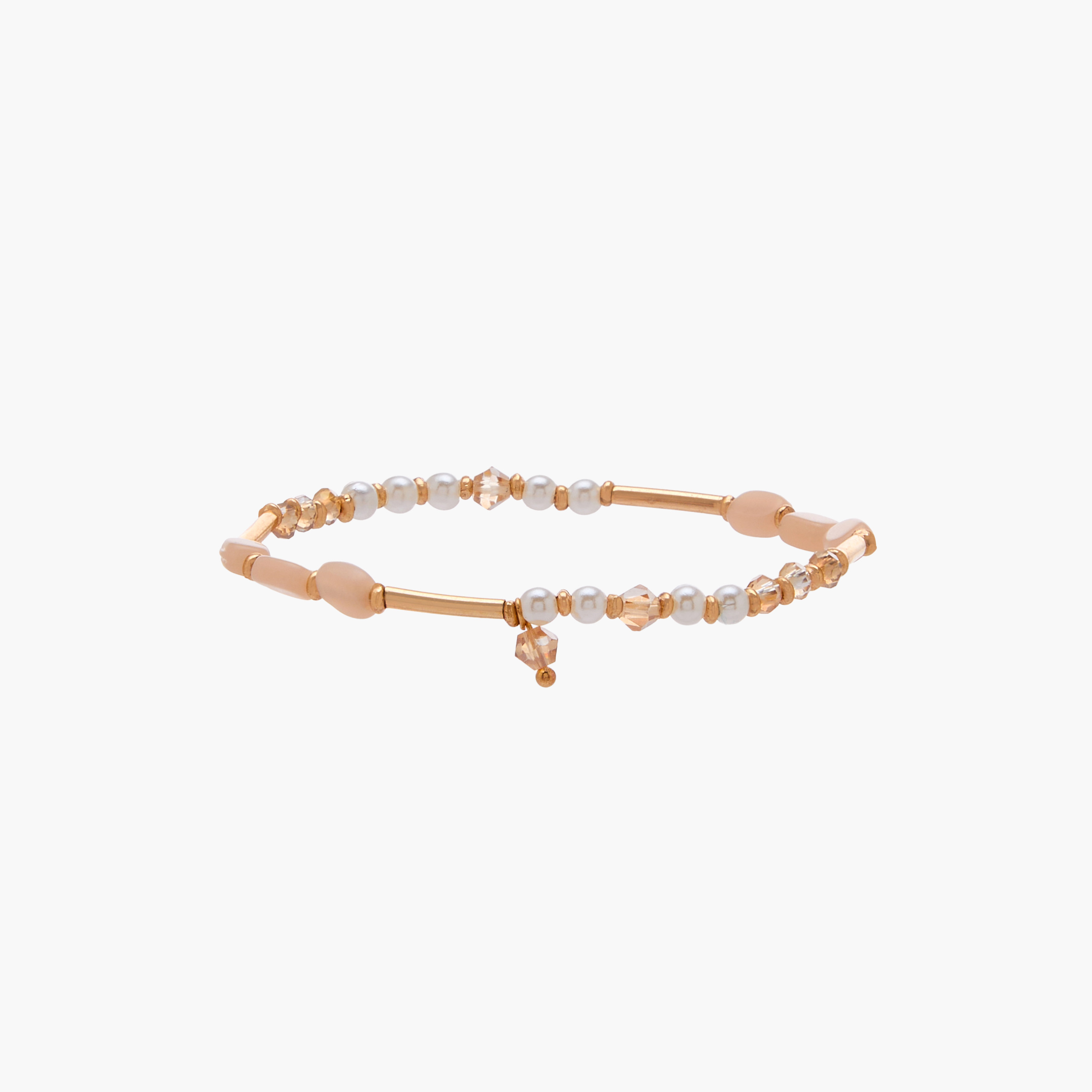 Pack of 9 Gold Tone Beaded Stretch Bracelet-women-watchesandjewellery-jewellery-banglesandbracelets-image-4