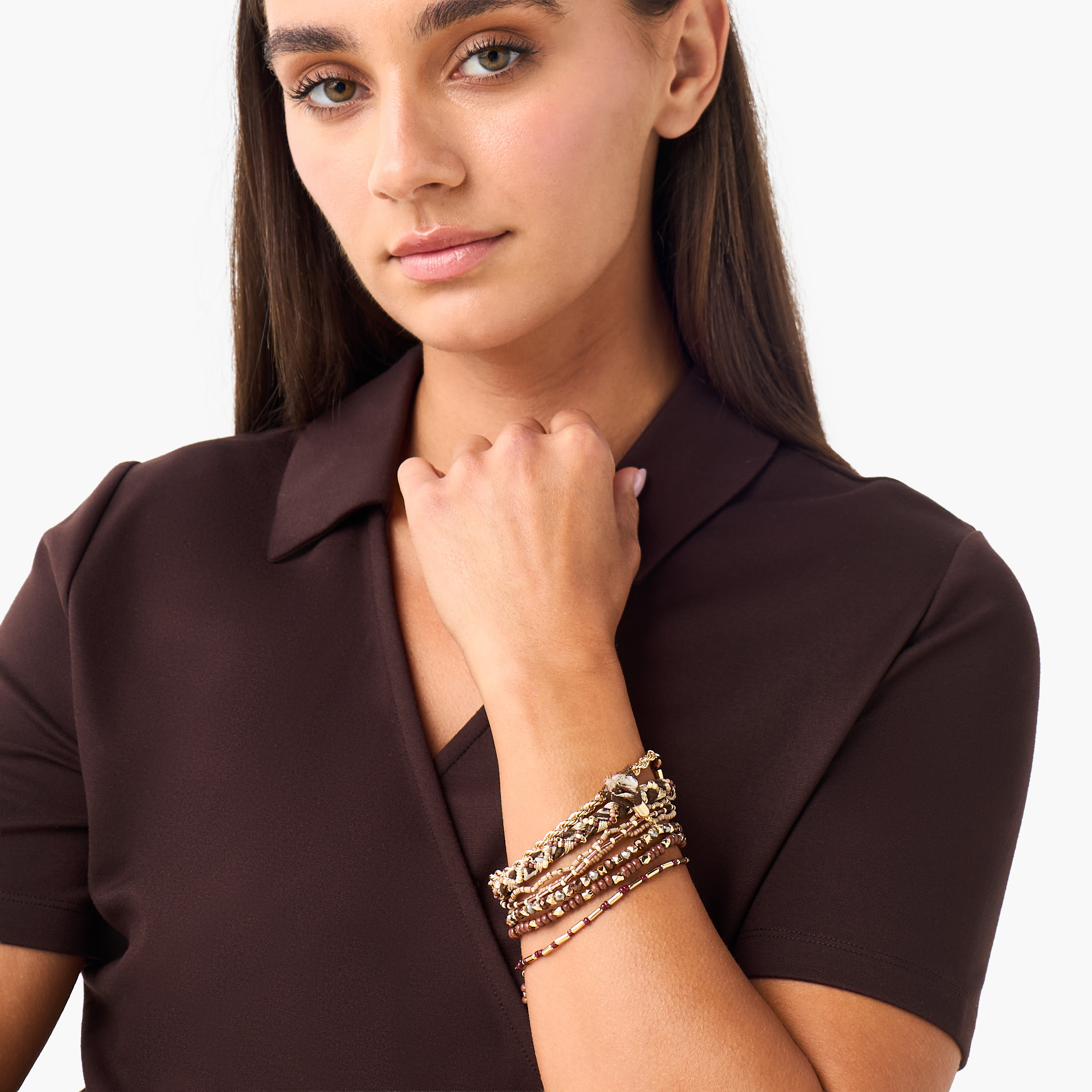 Pack of 8 Beaded Stretch Bracelet-women-watchesandjewellery-jewellery-banglesandbracelets-image-2
