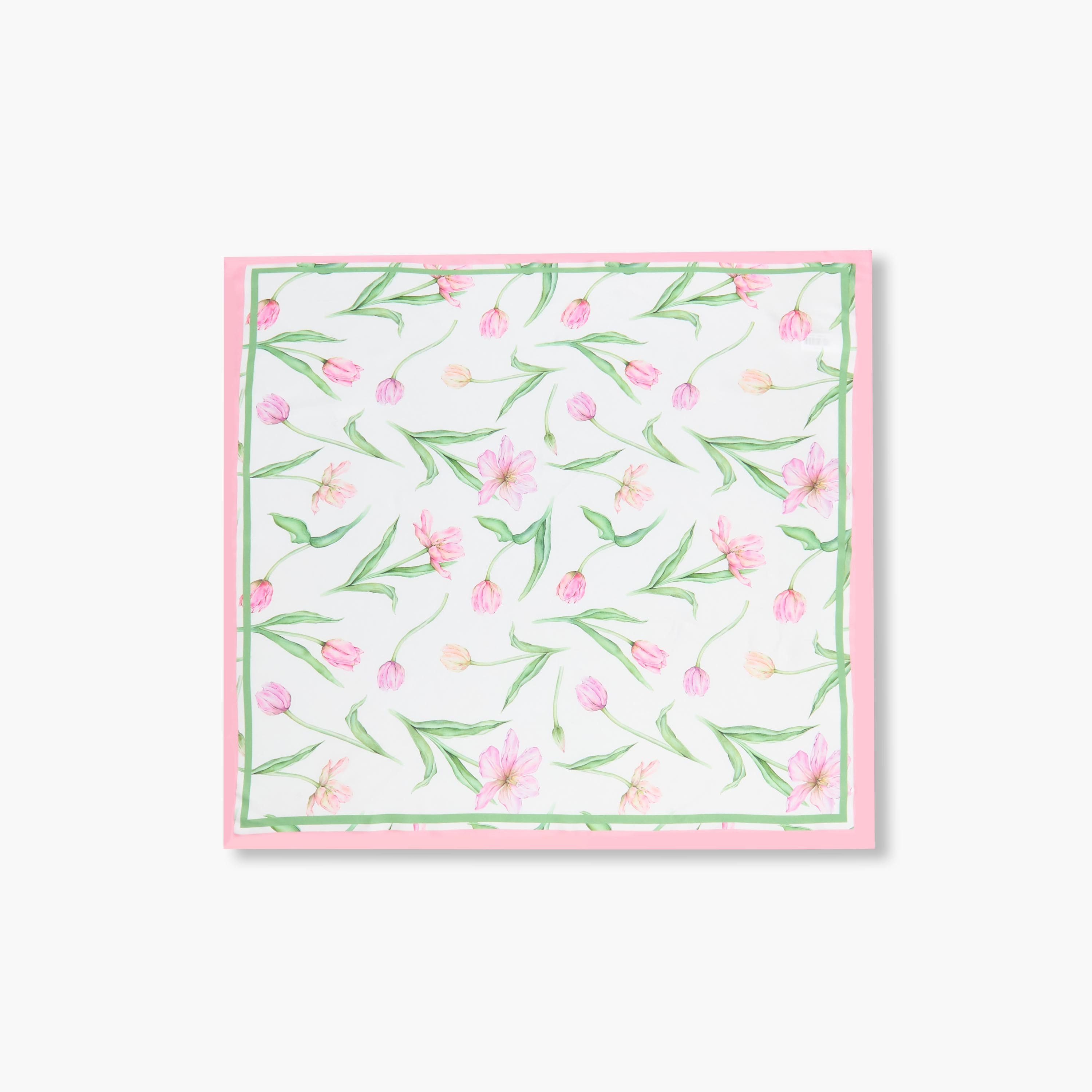 Scarf Square Satin Floral Print Multicolour-women-winterwear-scarves-image-1