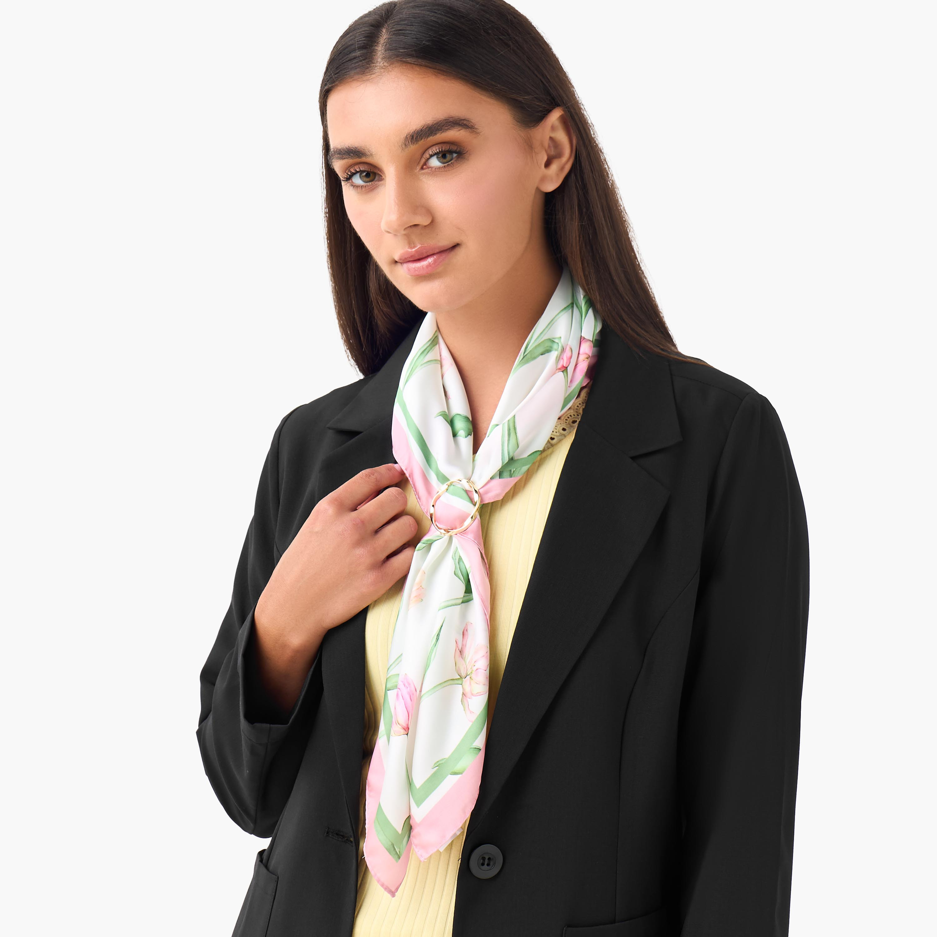 Scarf Square Satin Floral Print Multicolour-women-winterwear-scarves-image-2