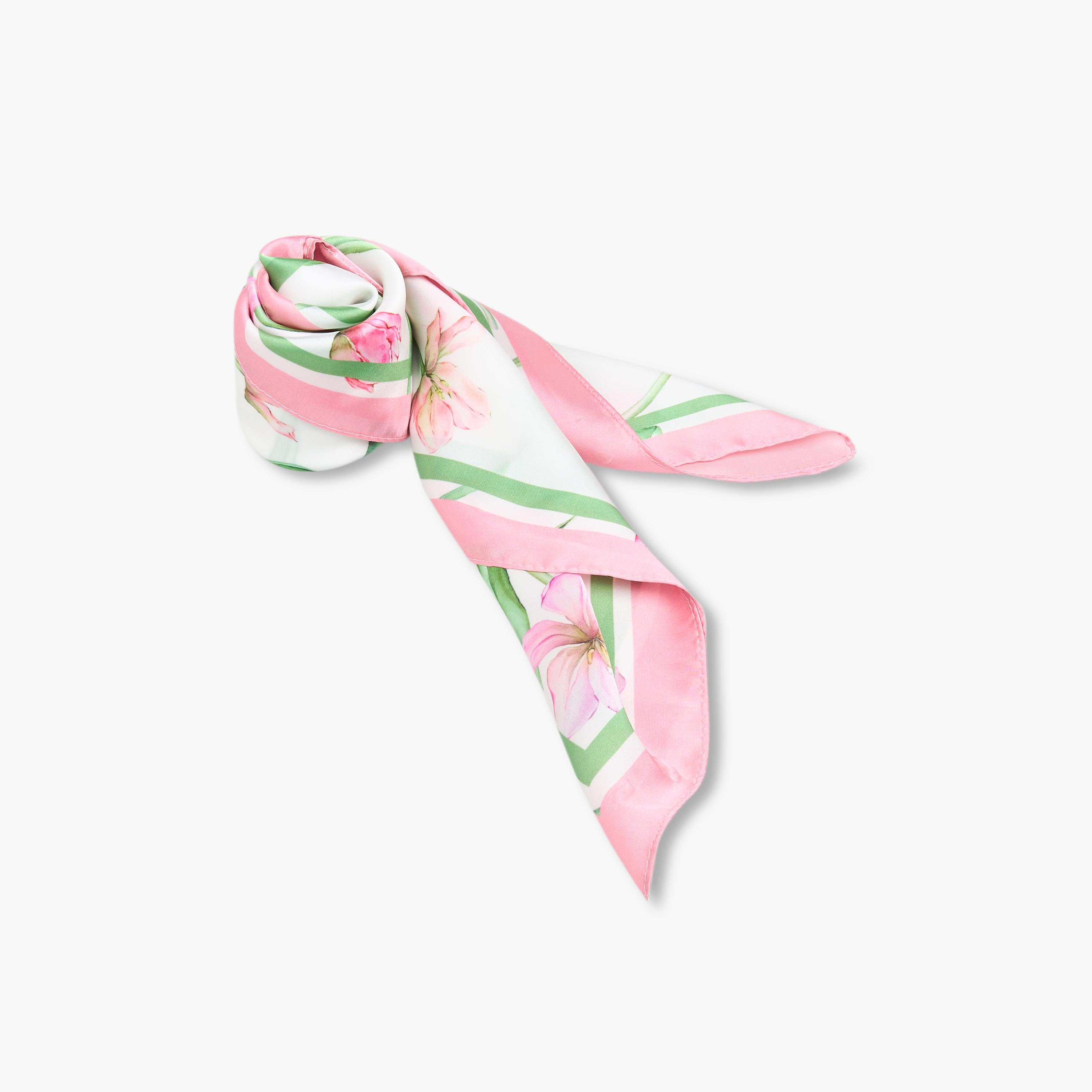 Scarf Square Satin Floral Print Multicolour-women-winterwear-scarves-image-4