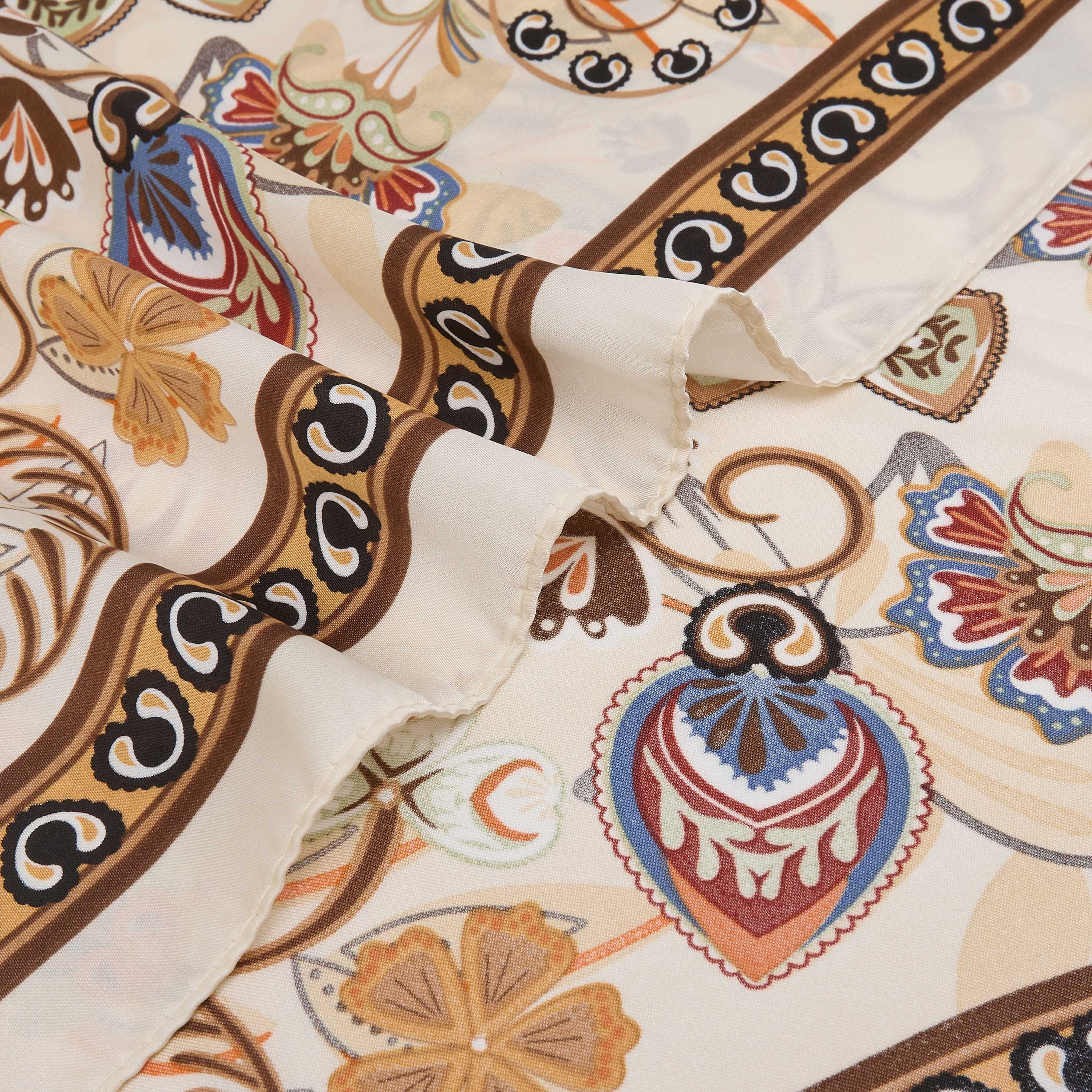 Scarf Square Paisley Print Satin Multicolour-women-winterwear-scarves-image-5