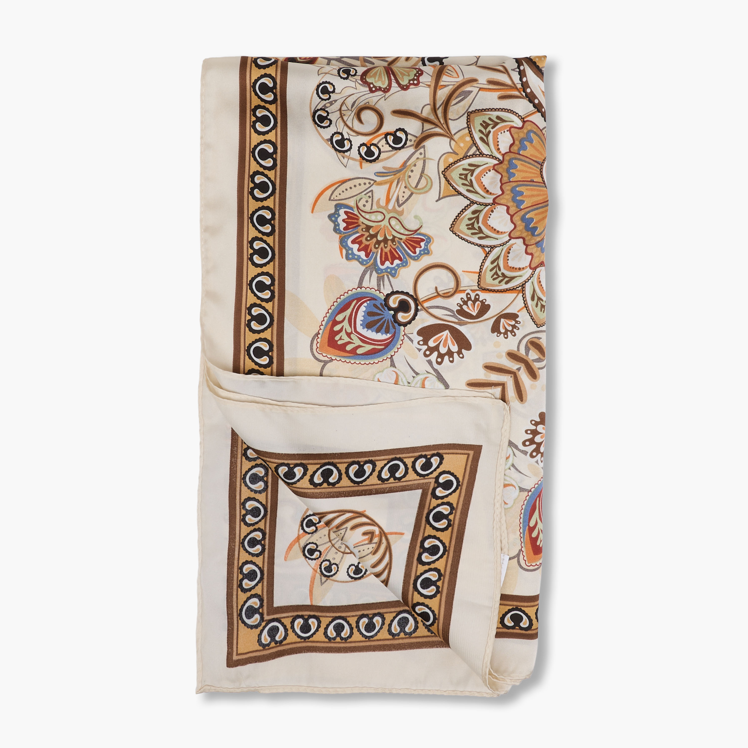 Scarf Square Paisley Print Satin Multicolour-women-winterwear-scarves-image-6