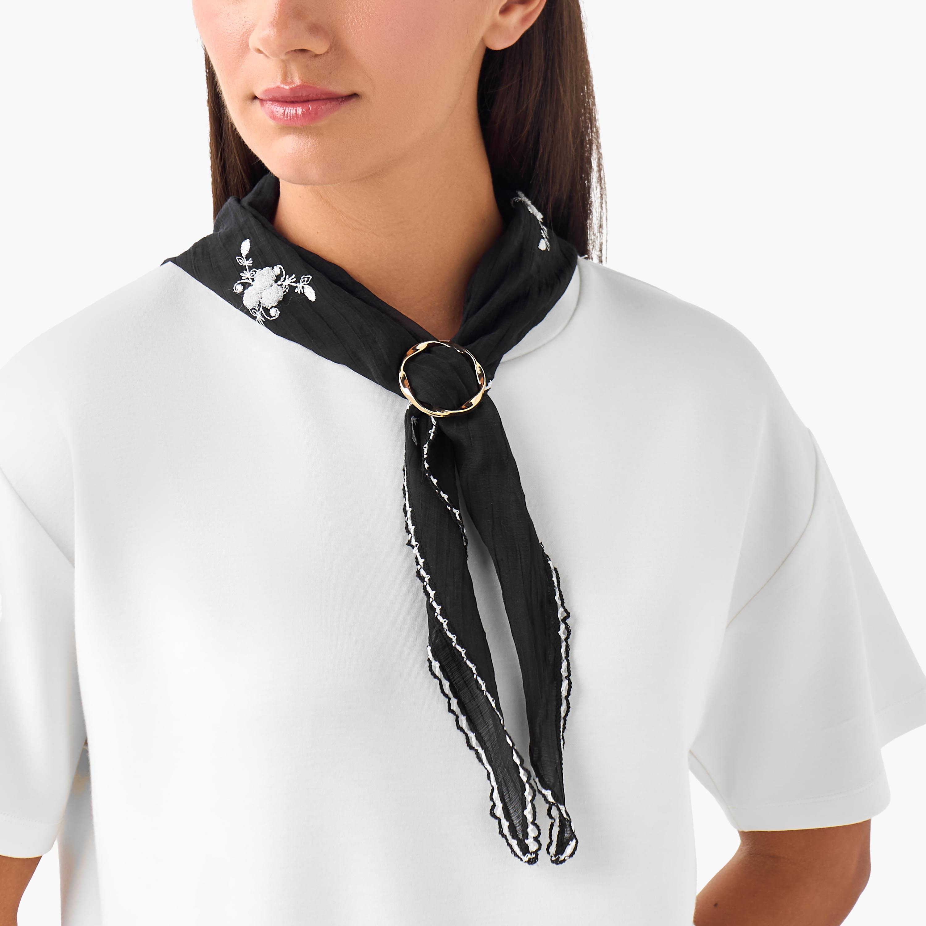 Bandana Floral Embroidered Black-women-winterwear-scarves-image-2