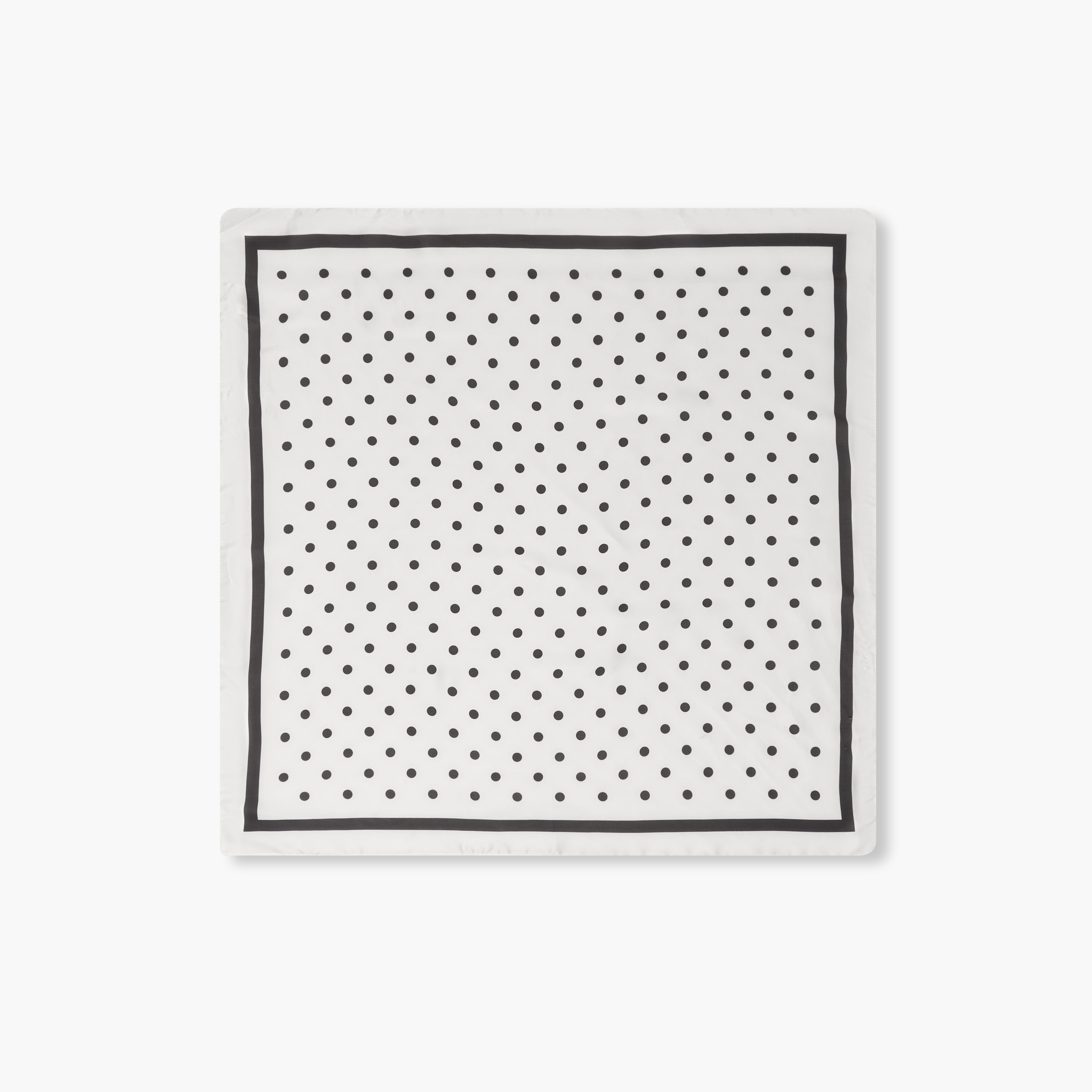 Scarf Square Satin Houndstooth Print Multicolour-women-winterwear-scarves-image-1