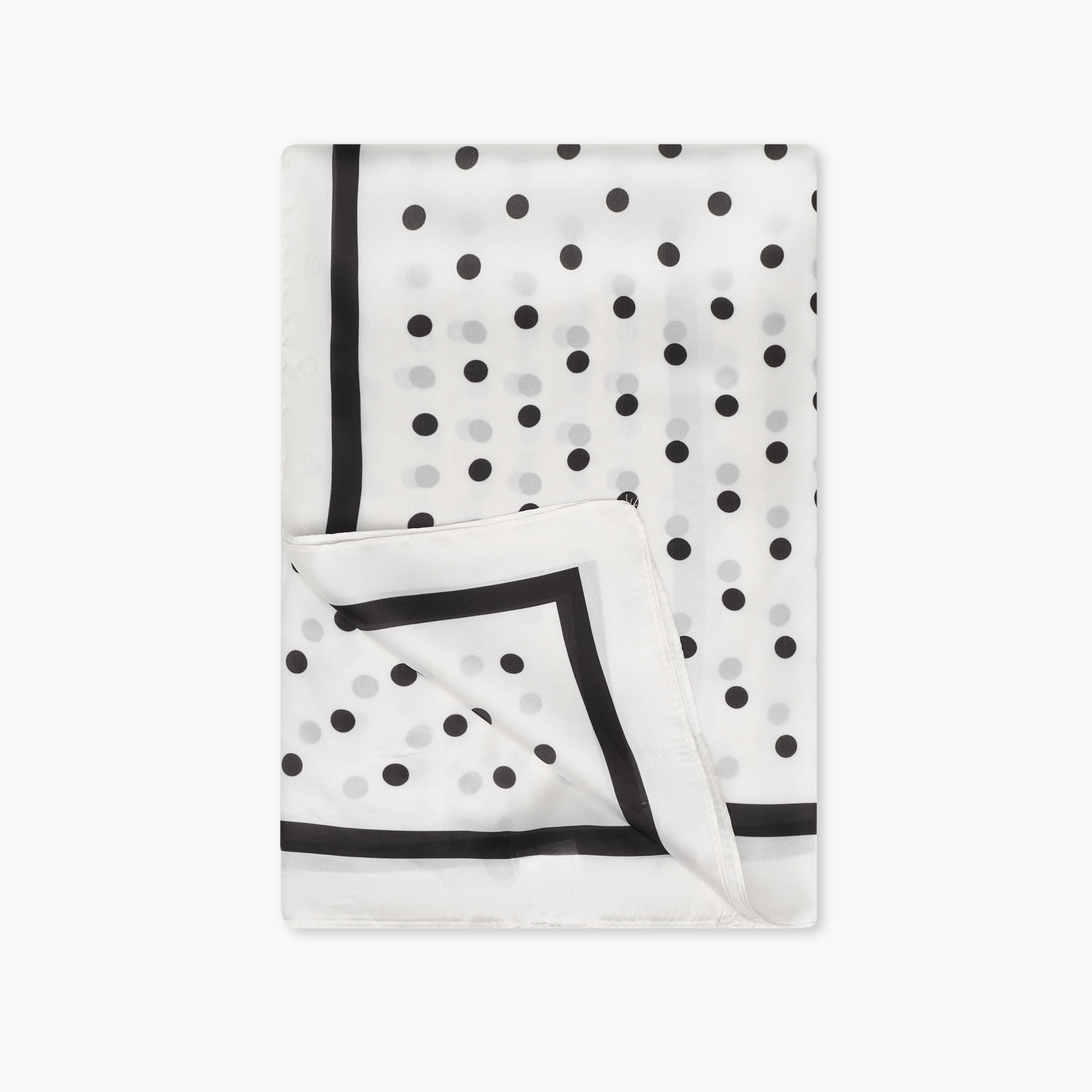 Scarf Square Satin Houndstooth Print Multicolour-women-winterwear-scarves-image-6