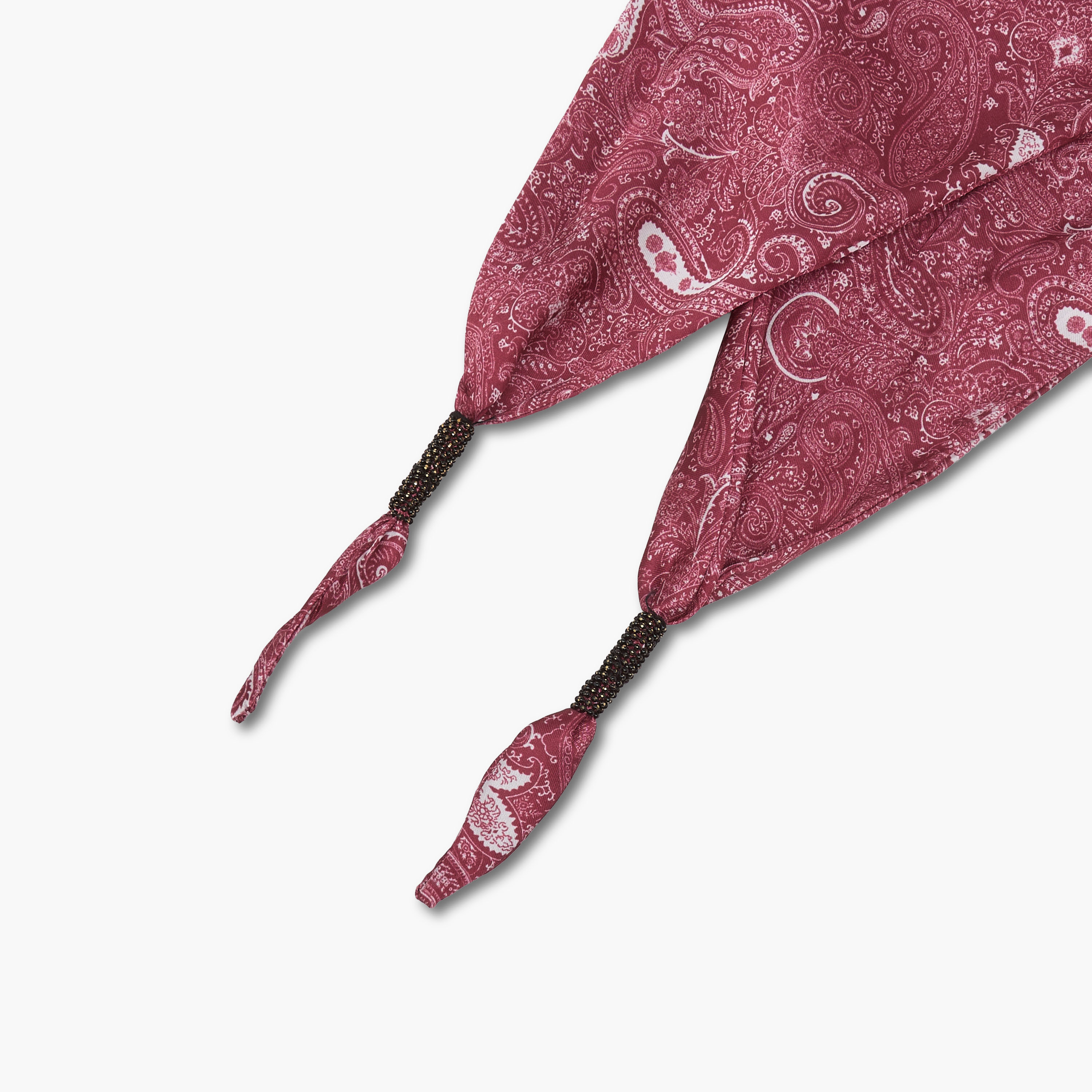 Scarf Triangle Paisley Print Satin Multicolour-women-winterwear-scarves-image-4