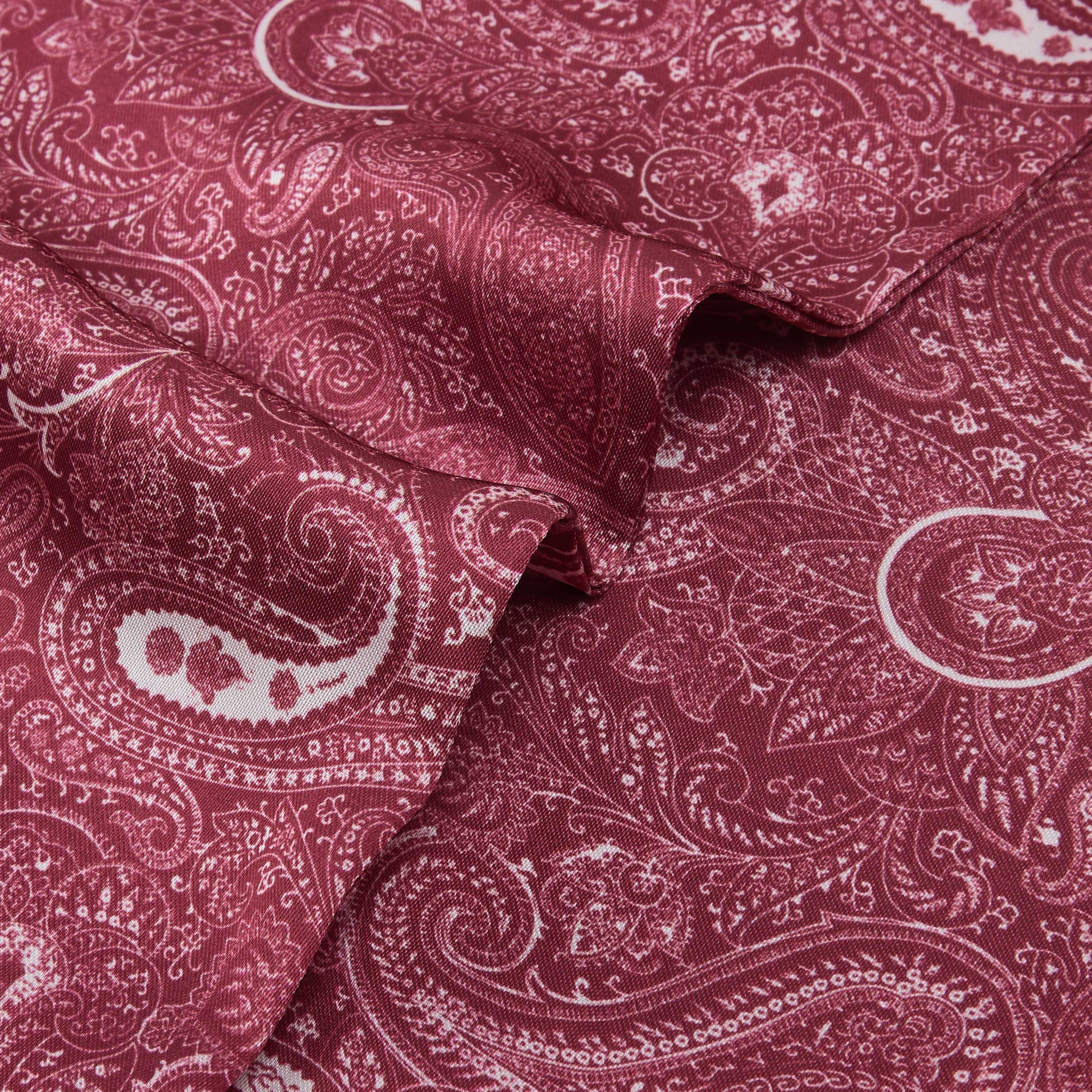 Scarf Triangle Paisley Print Satin Multicolour-women-winterwear-scarves-image-5