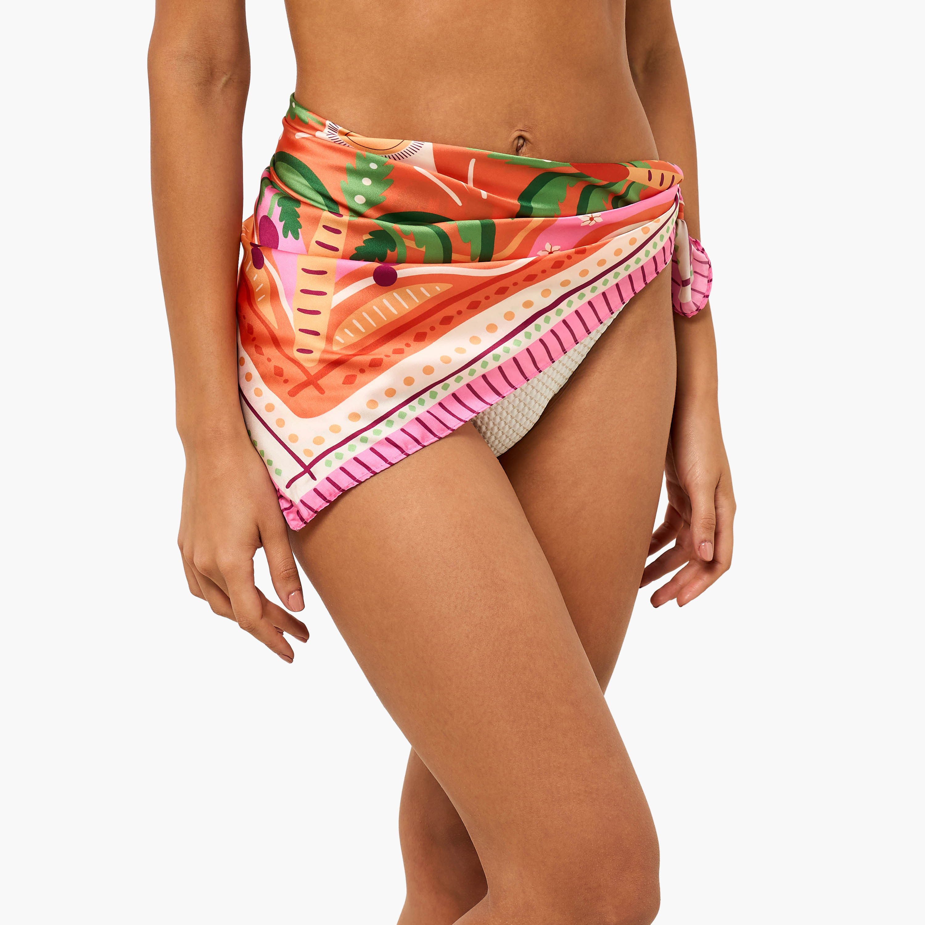 Square Scarf Satin Tropical Print-women-clothingaccessories-scarves-image-2