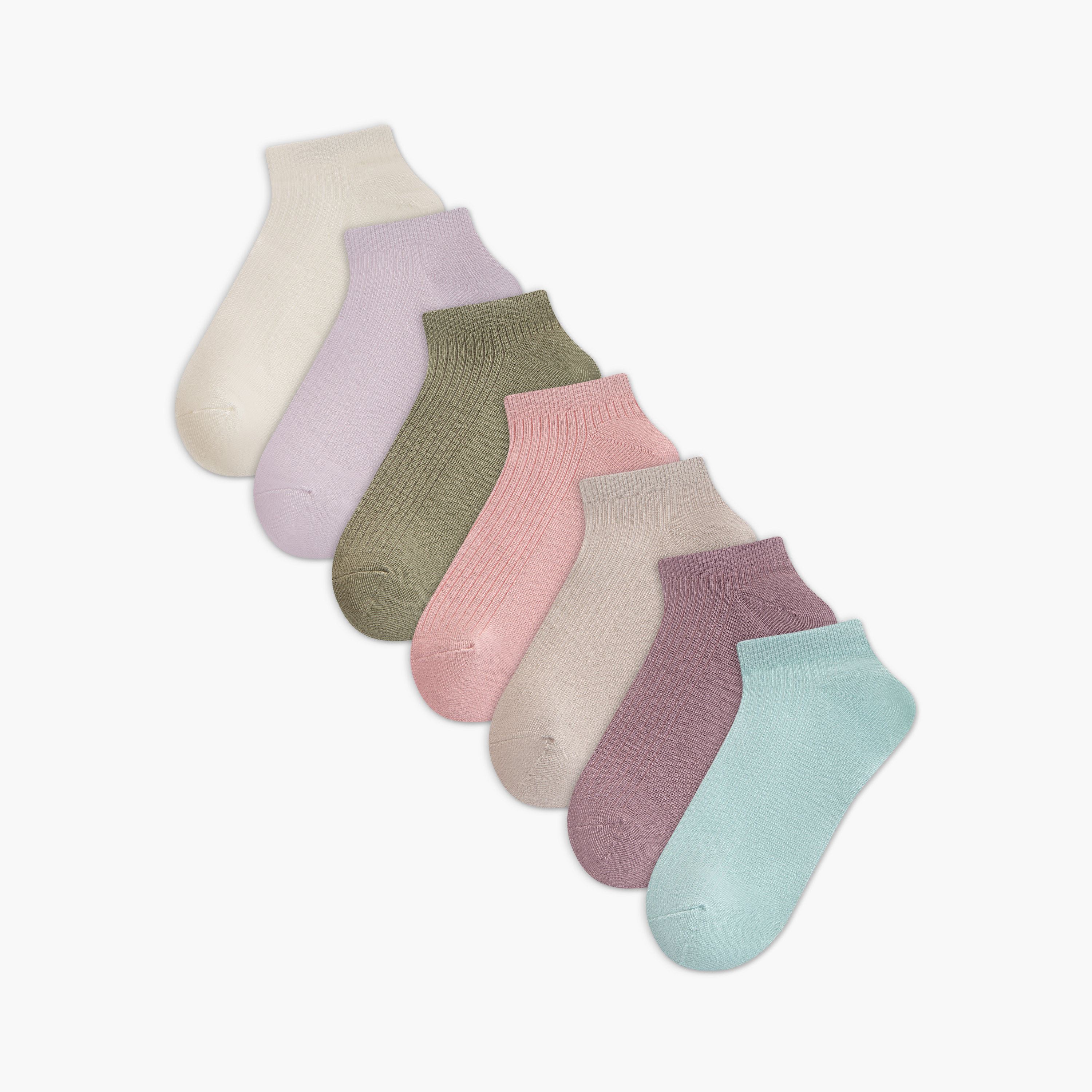 Pack of 7 Ankle Length Socks-women-socksandstockings-image-1