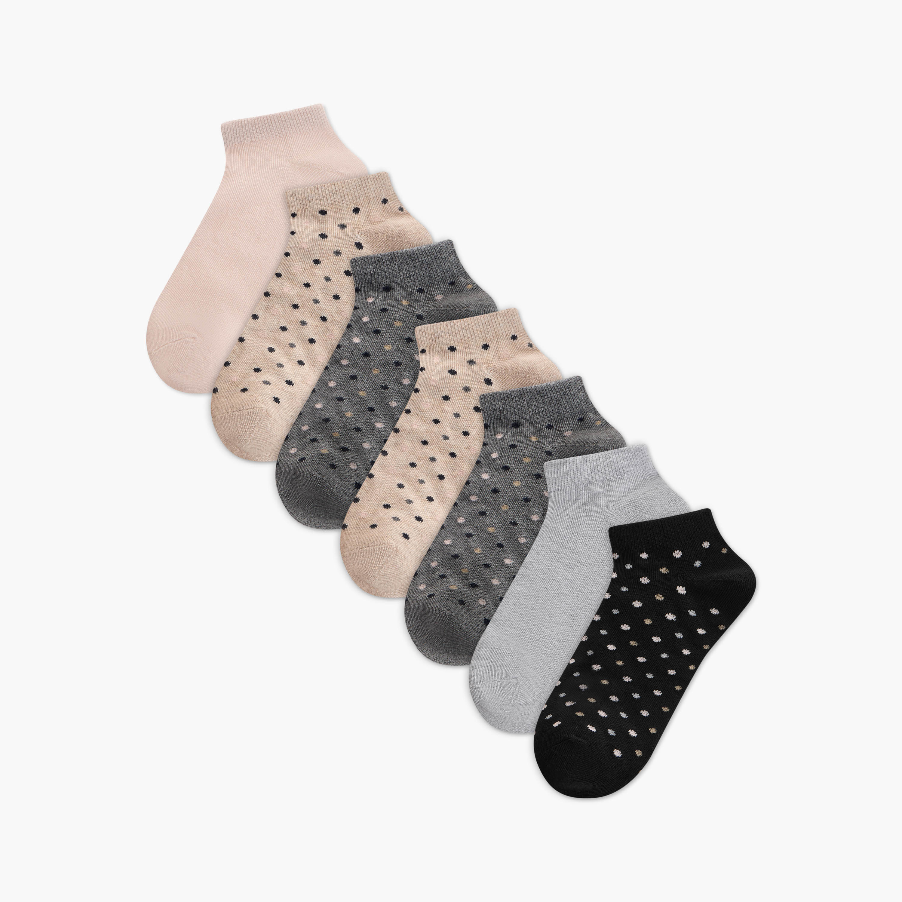 Pack of 7 Ankle Length Socks-women-socksandstockings-image-1