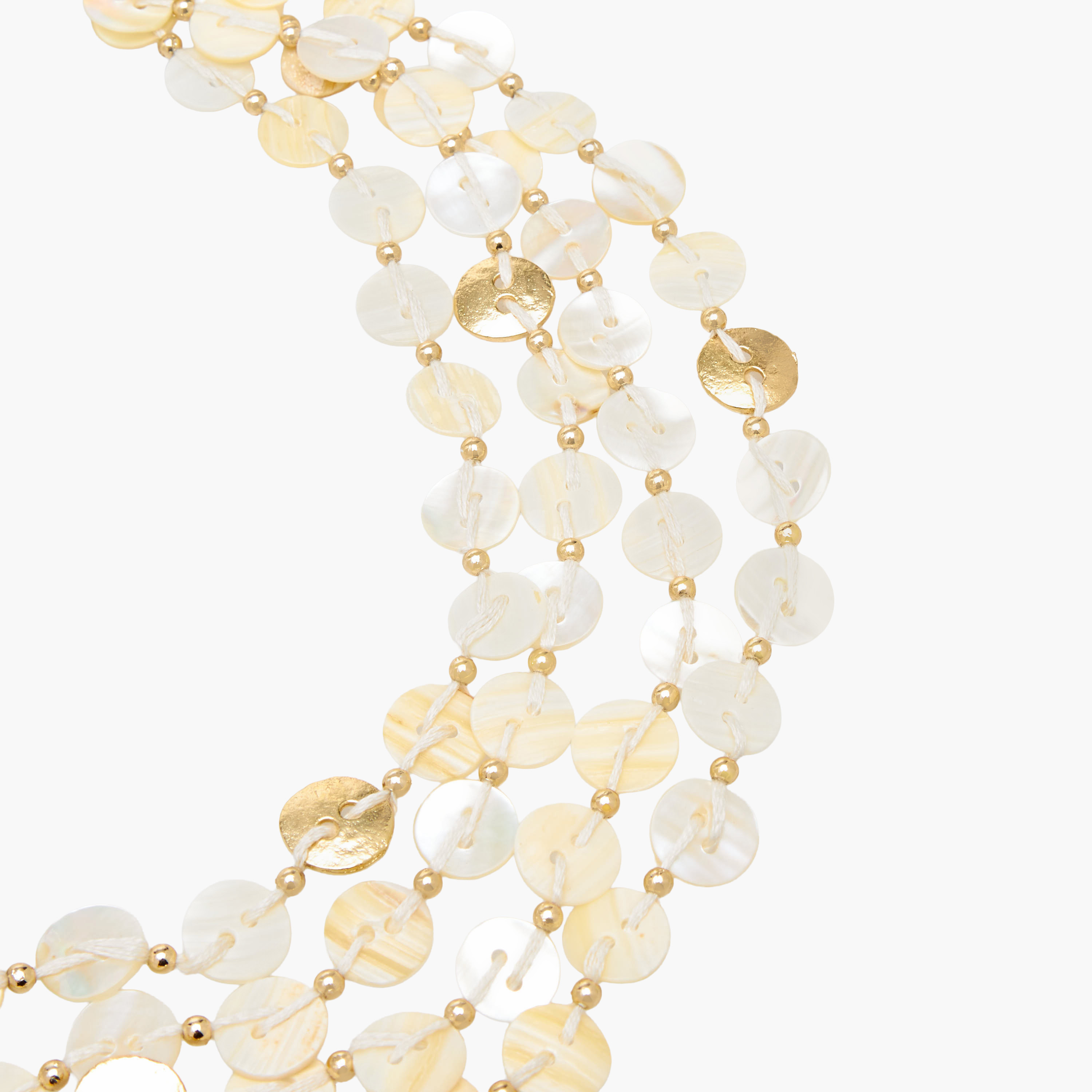 Shell Layered Necklace with Slider Closure-women-watchesandjewellery-jewellery-necklacesandpendants-image-3