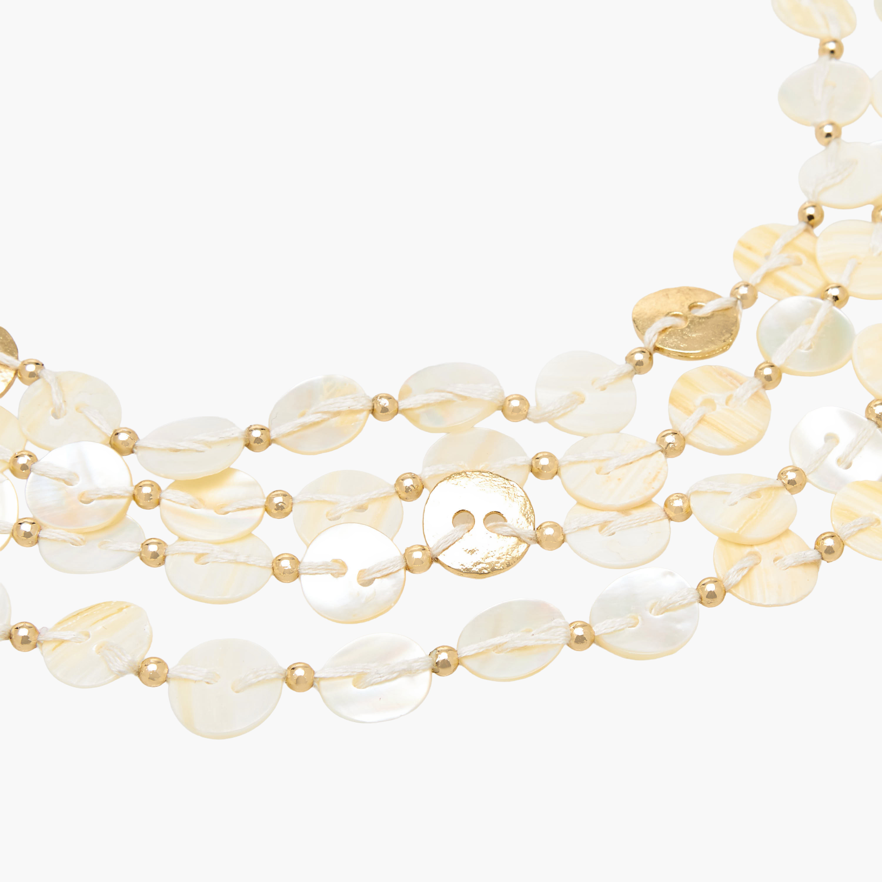 Shell Layered Necklace with Slider Closure-women-watchesandjewellery-jewellery-necklacesandpendants-image-5