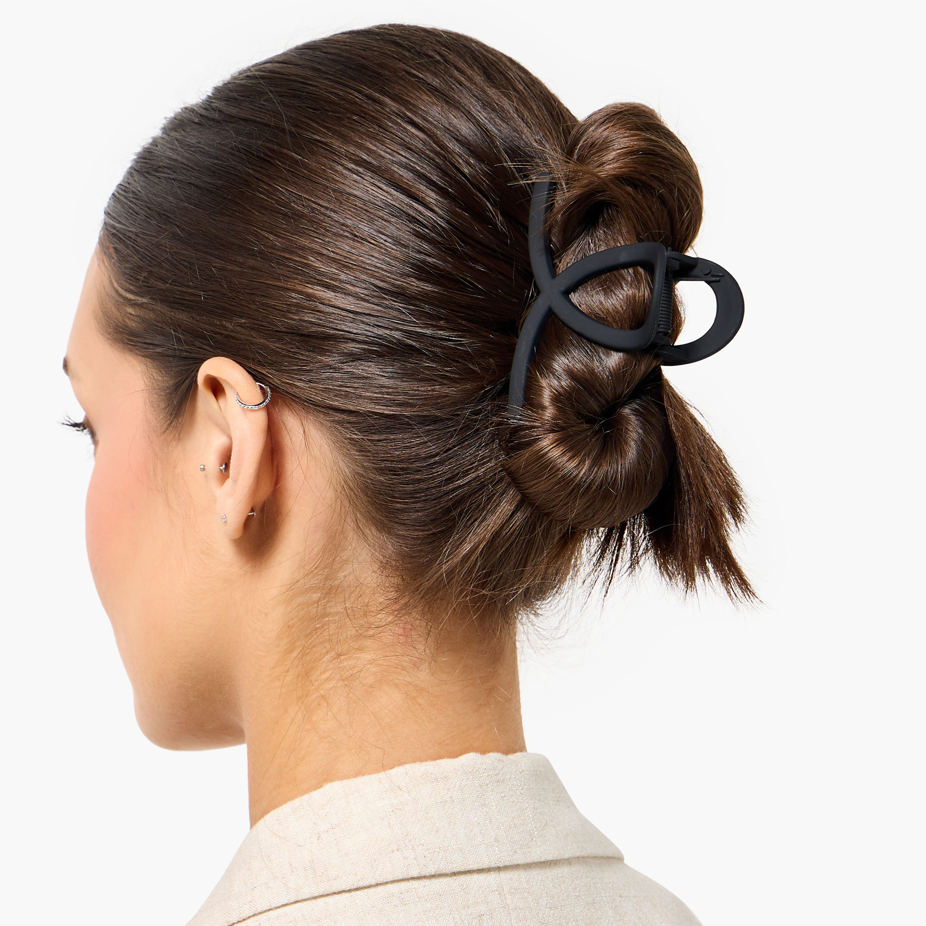 Pack of 3 Loop Hair Clamp with Matte Finish-women-hairaccessories-clamps-image-3