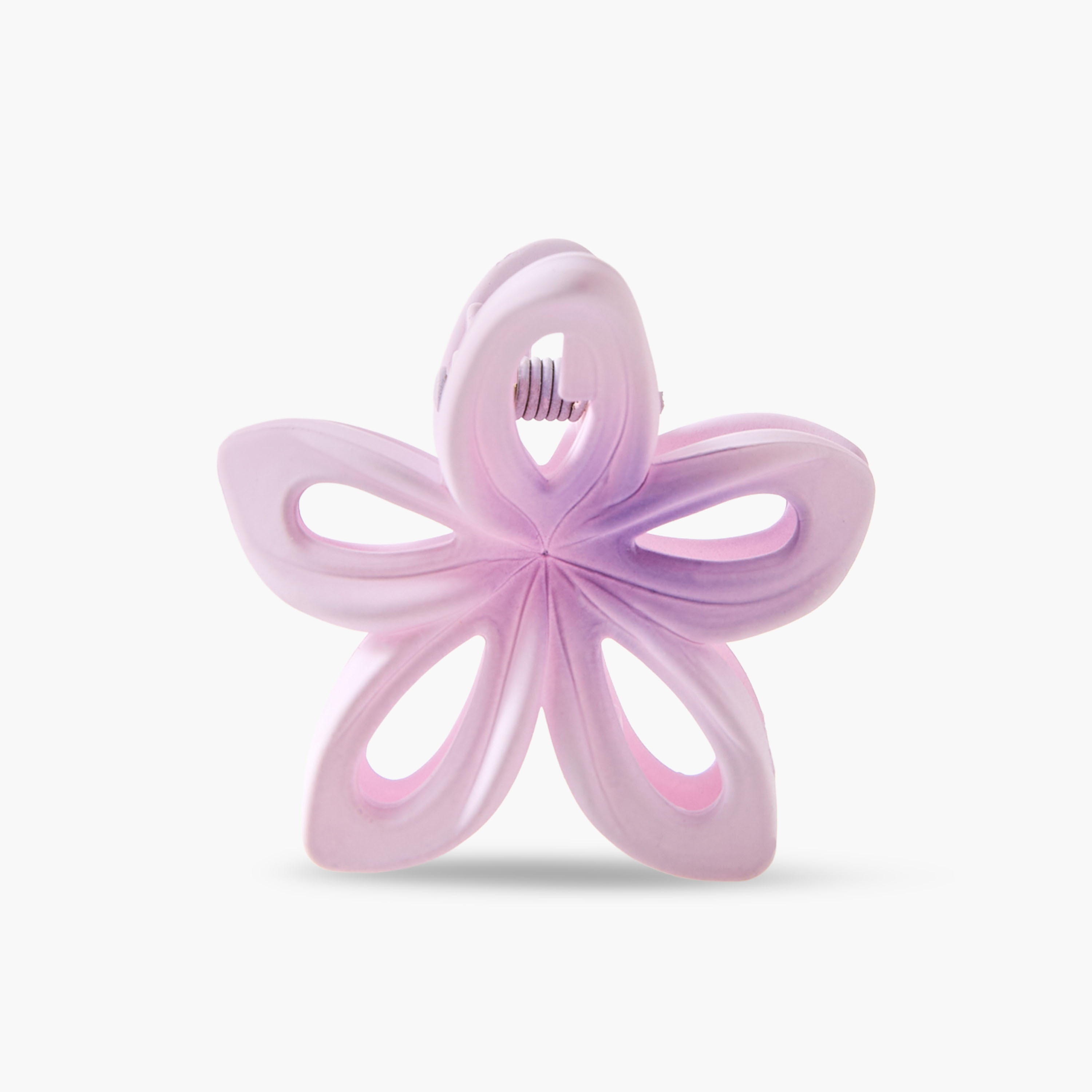 طقم مشابك شعر وردية بتصميم مفرغ 6 قطع-women-hairaccessories-clamps-image-6