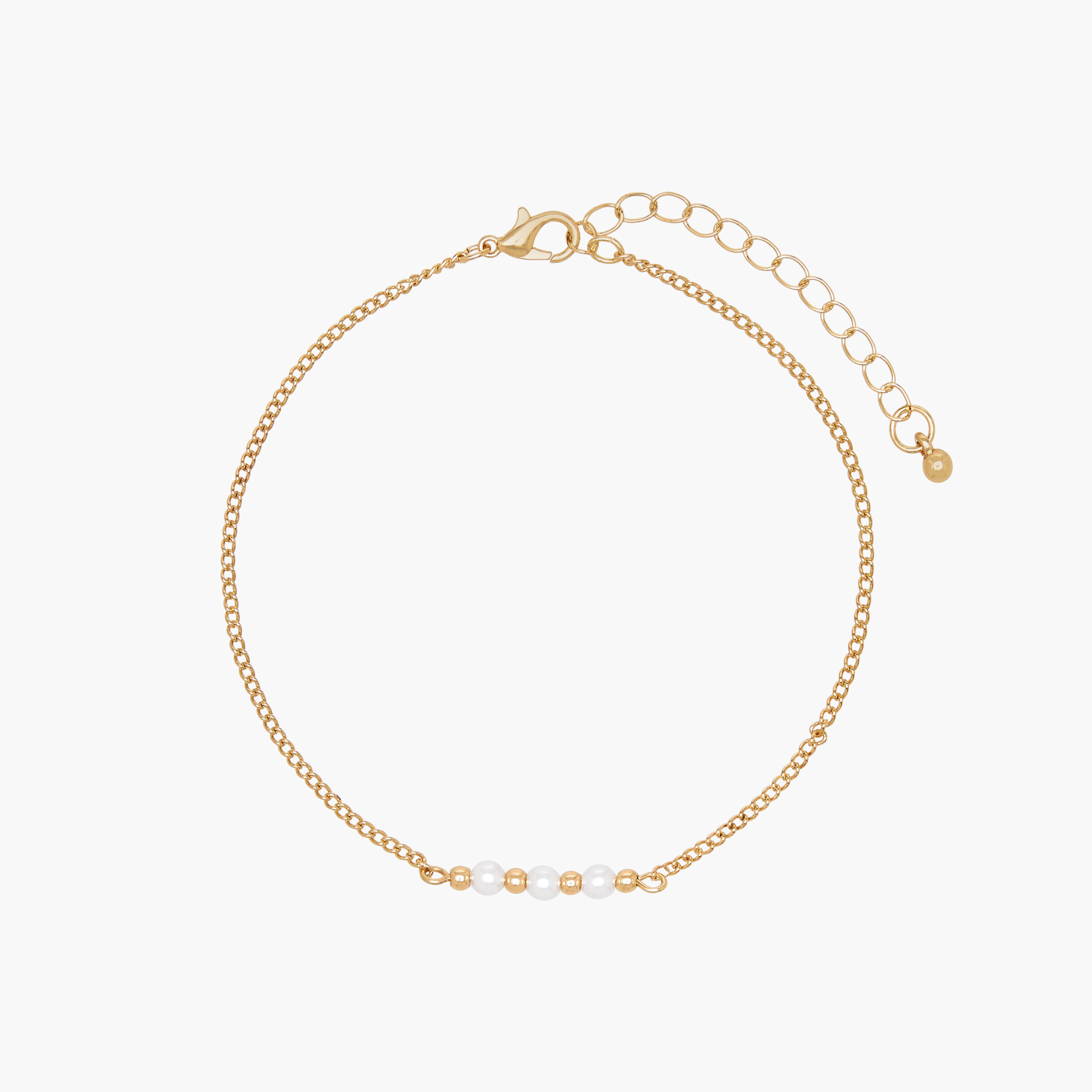 طقم من 3 - خلخال مزين بلون ذهبي-women-watchesandjewellery-jewellery-anklets-image-5